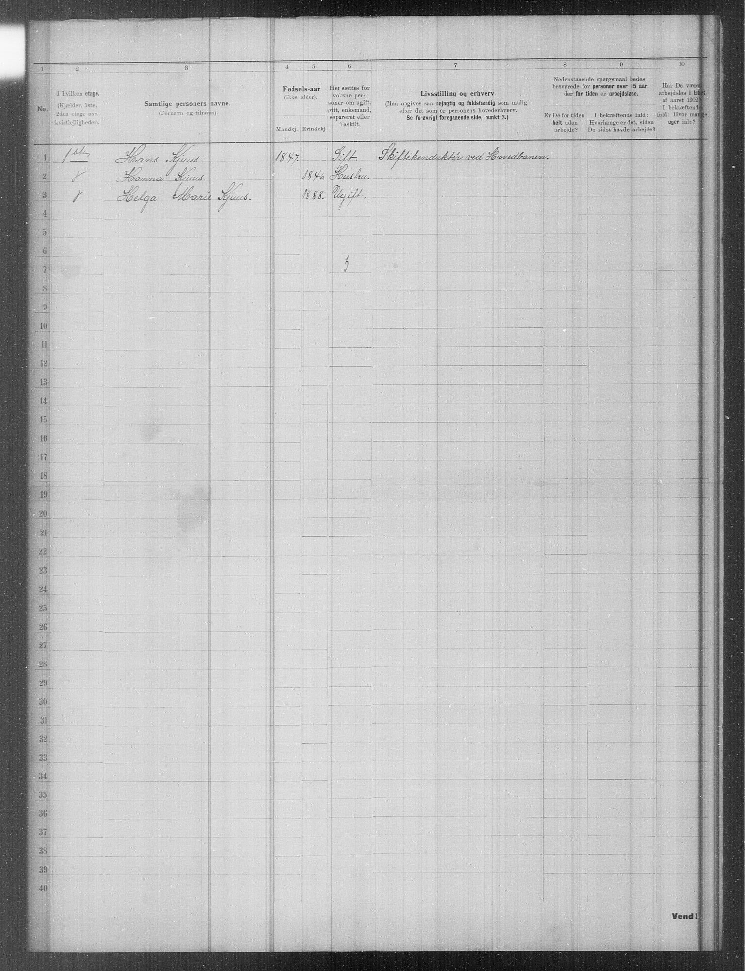 OBA, Municipal Census 1902 for Kristiania, 1902, p. 16295