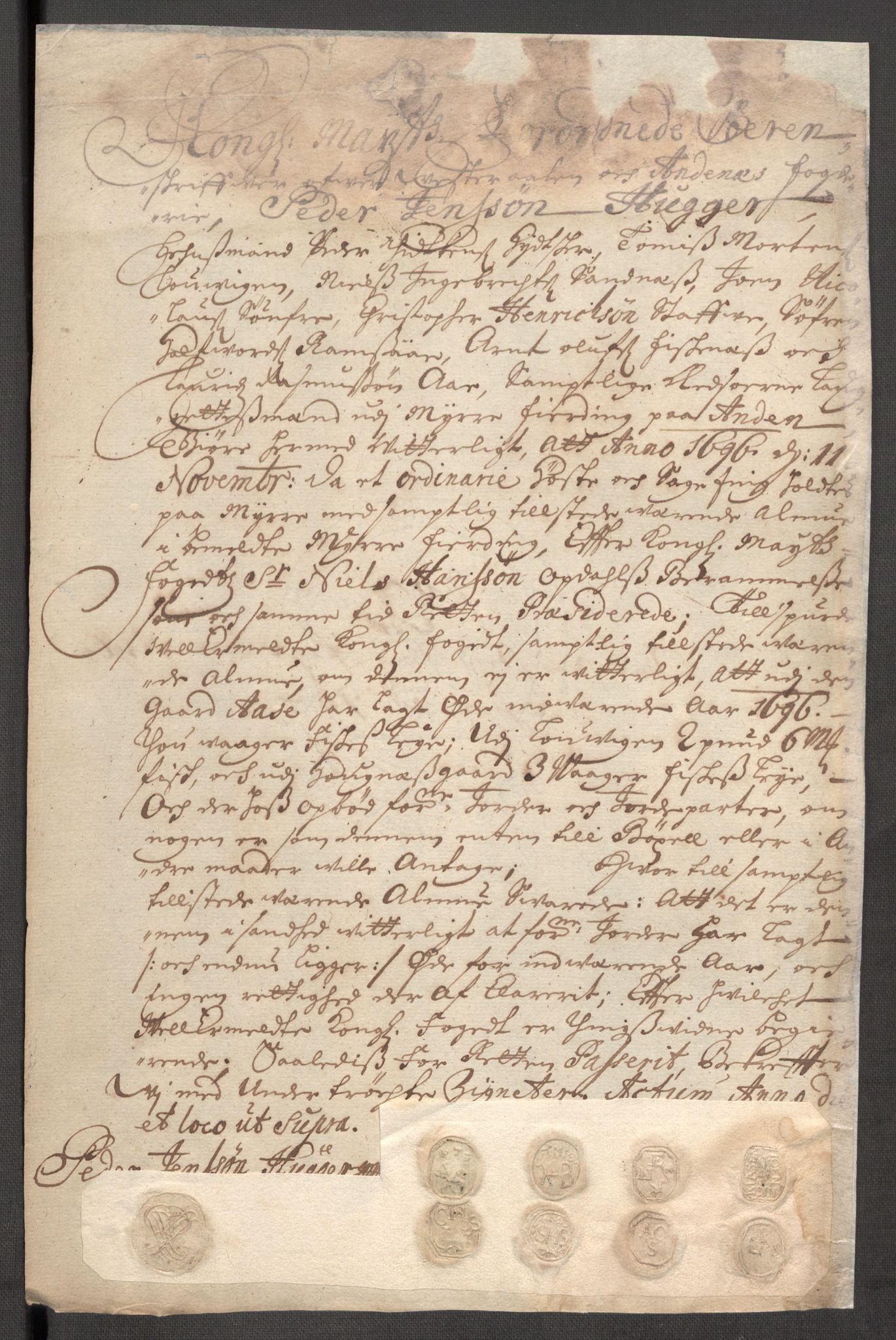 Rentekammeret inntil 1814, Reviderte regnskaper, Fogderegnskap, AV/RA-EA-4092/R67/L4678: Fogderegnskap Vesterålen, Andenes og Lofoten, 1696-1708, p. 133