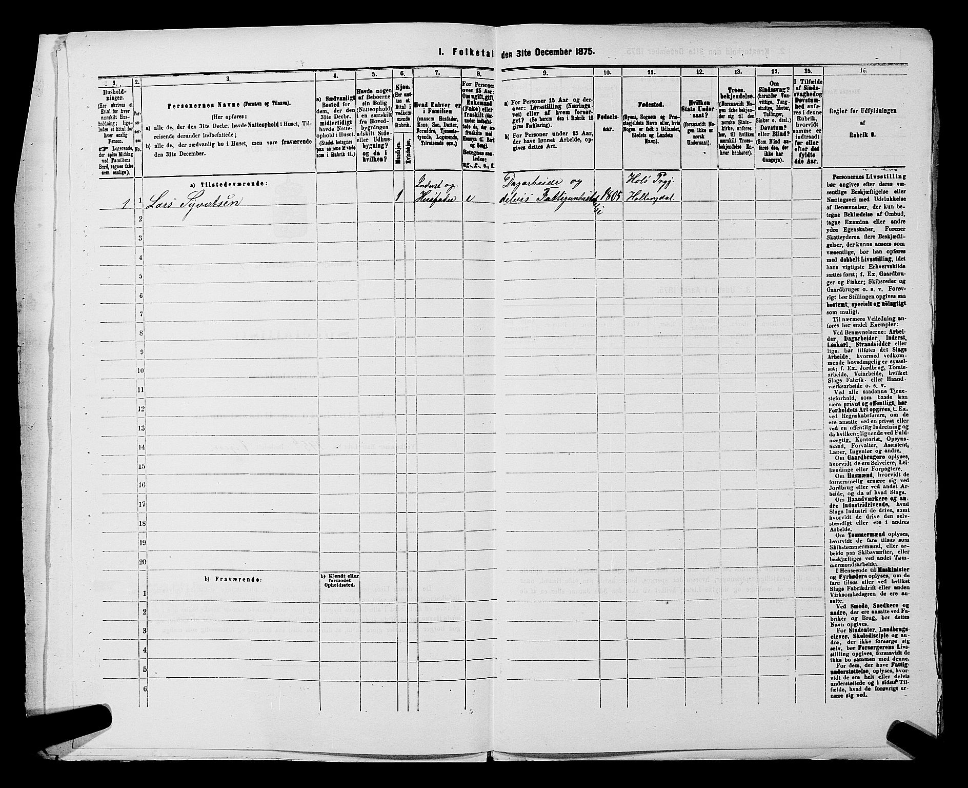 SAKO, 1875 census for 0633P Nore, 1875, p. 67