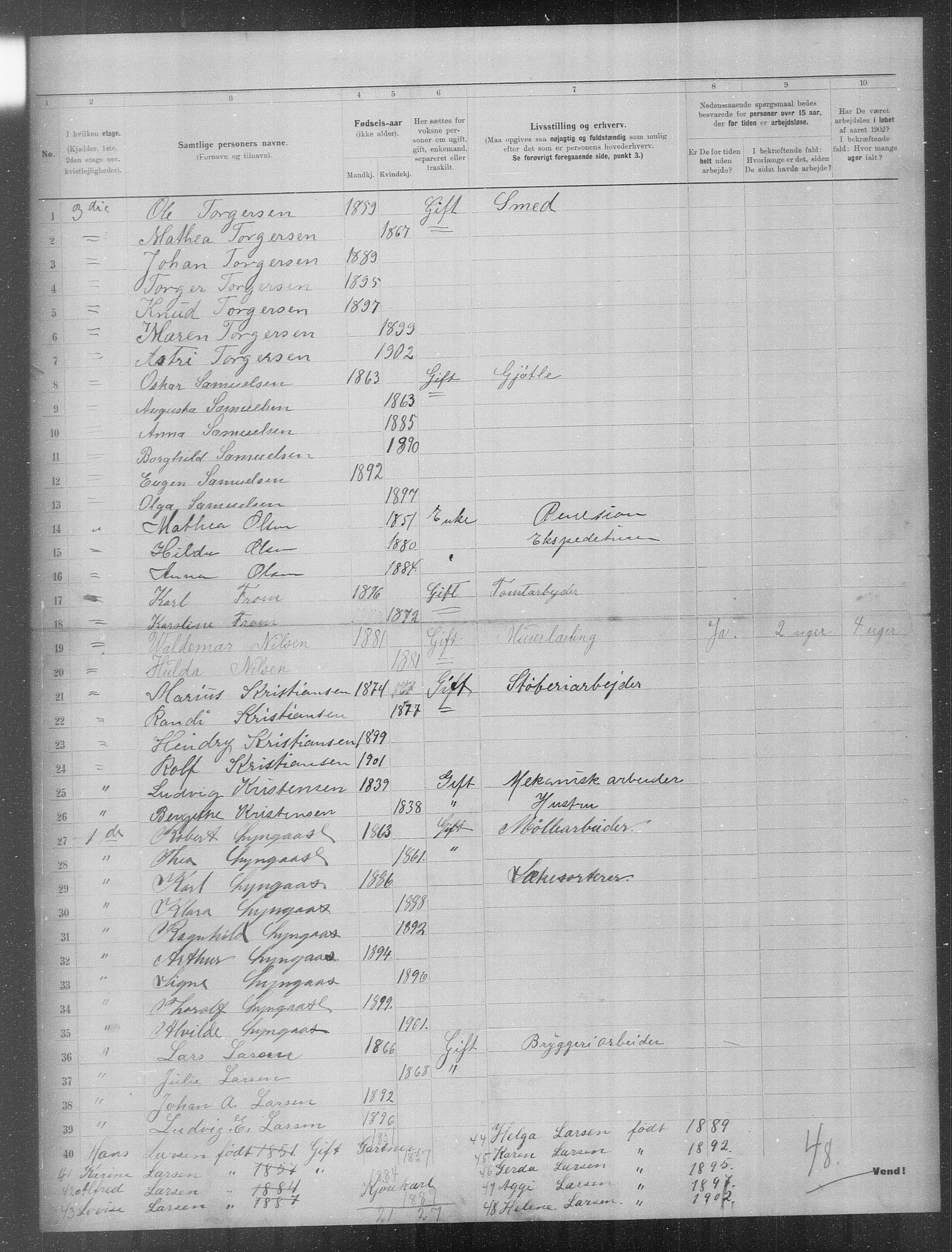 OBA, Municipal Census 1902 for Kristiania, 1902, p. 23788