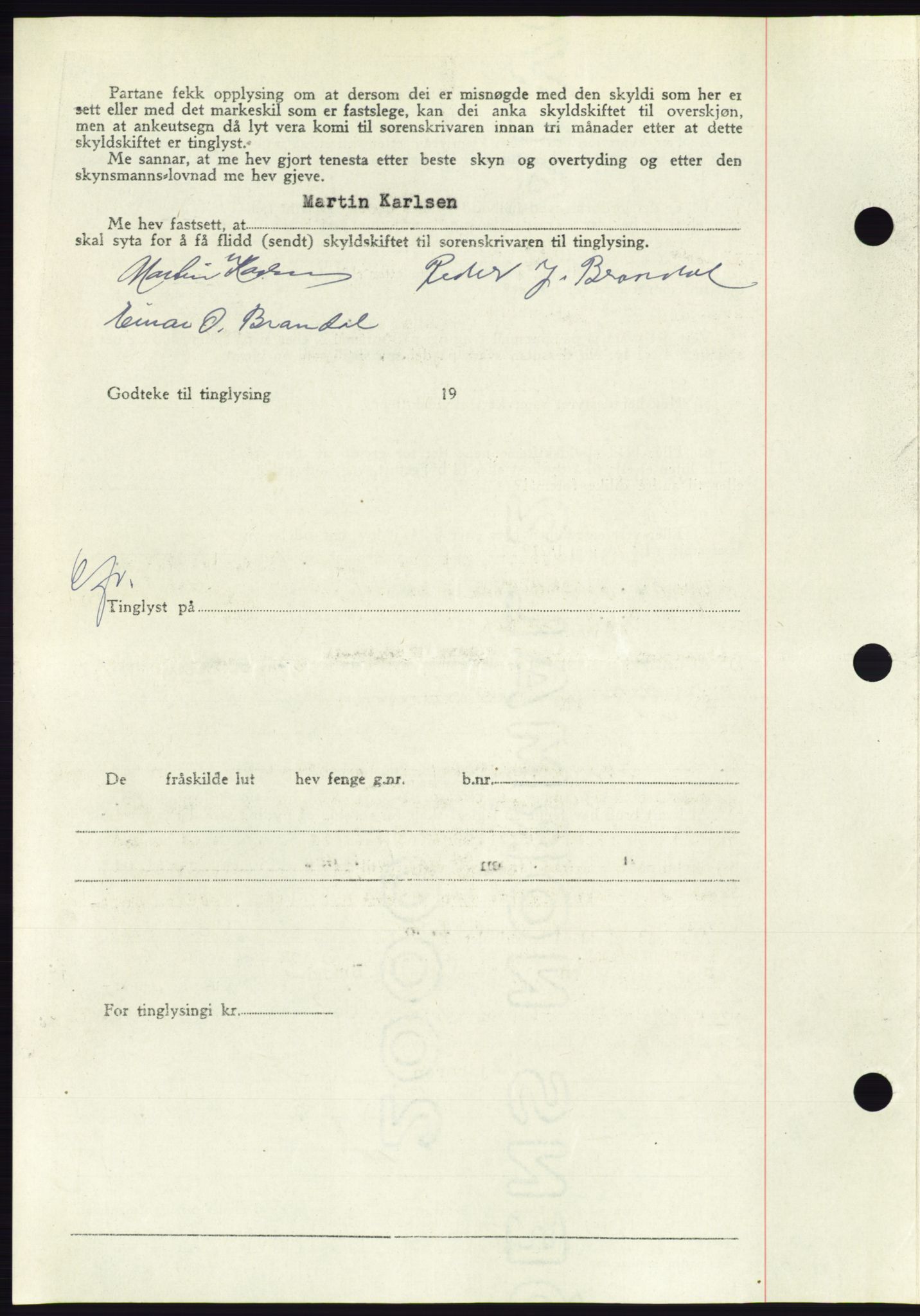 Søre Sunnmøre sorenskriveri, AV/SAT-A-4122/1/2/2C/L0082: Mortgage book no. 8A, 1948-1948, Diary no: : 1038/1948