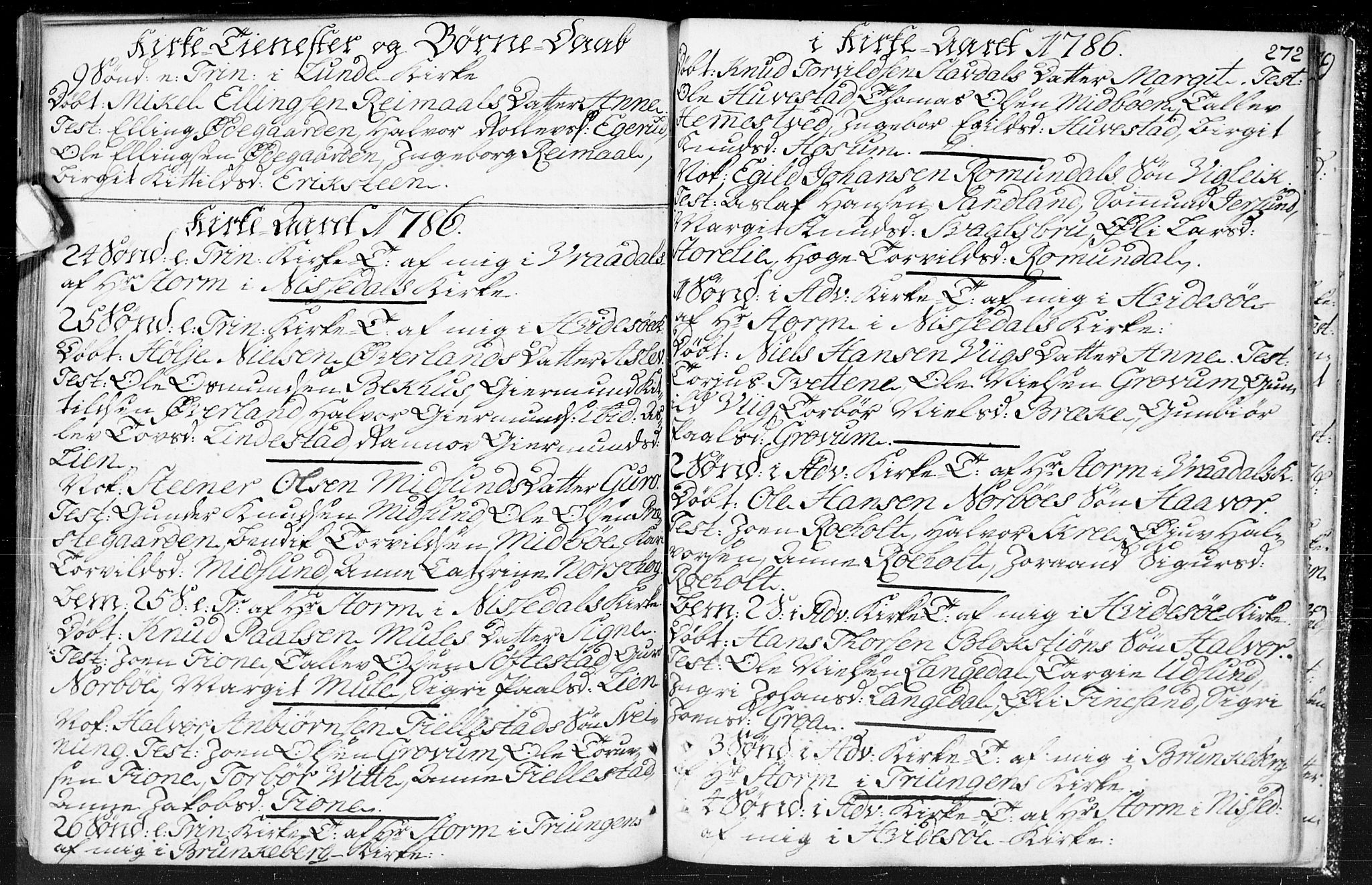 Kviteseid kirkebøker, SAKO/A-276/F/Fa/L0002: Parish register (official) no. I 2, 1773-1786, p. 272