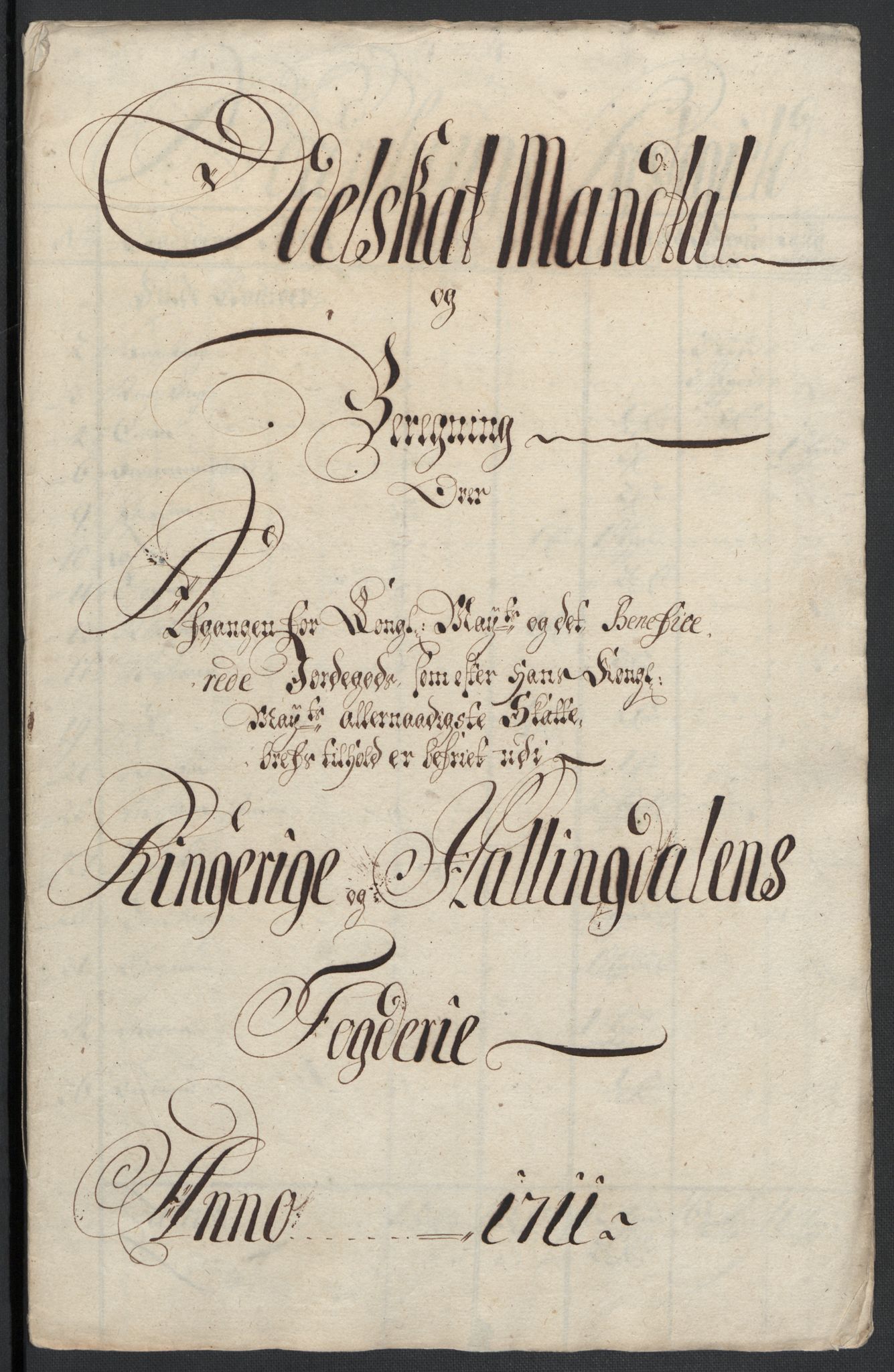 Rentekammeret inntil 1814, Reviderte regnskaper, Fogderegnskap, RA/EA-4092/R23/L1469: Fogderegnskap Ringerike og Hallingdal, 1711, p. 152