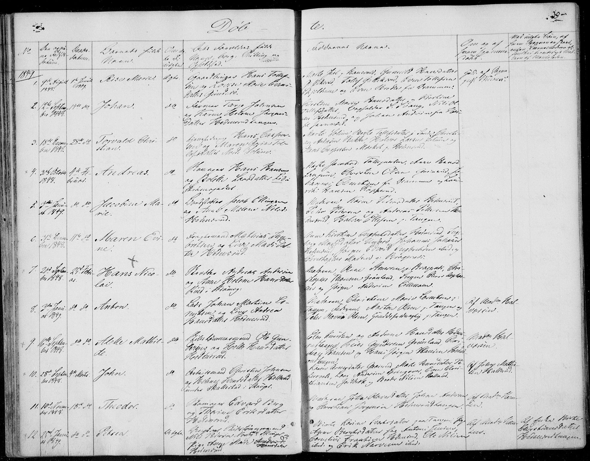 Skoger kirkebøker, SAKO/A-59/F/Fa/L0003: Parish register (official) no. I 3, 1842-1861, p. 39