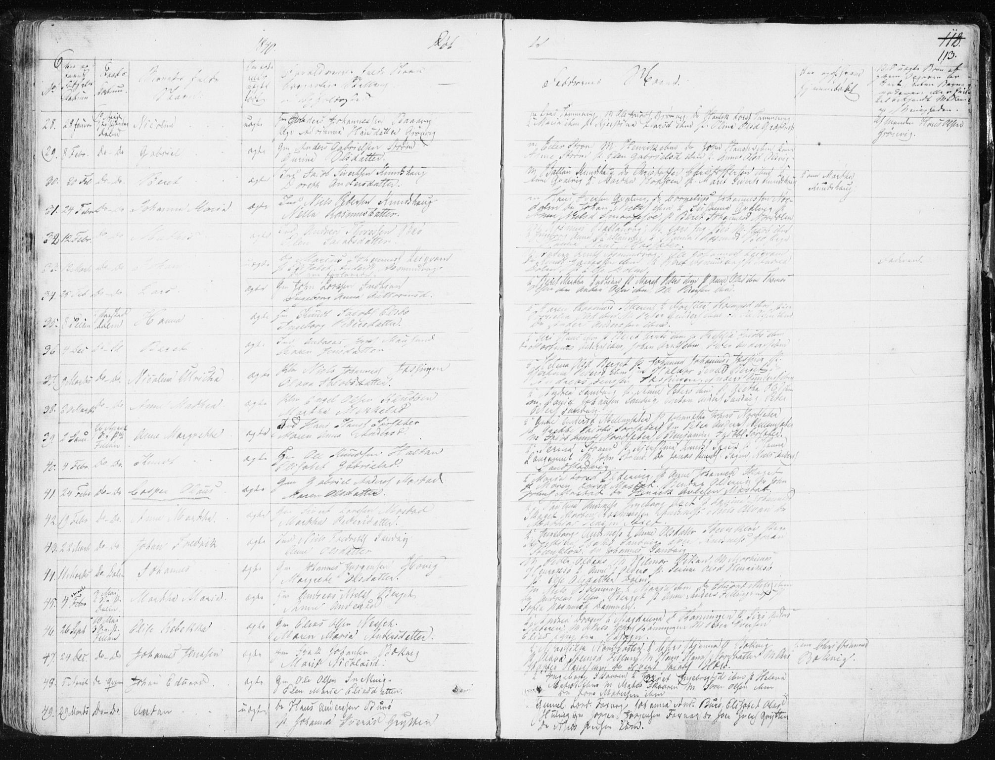 Ministerialprotokoller, klokkerbøker og fødselsregistre - Sør-Trøndelag, AV/SAT-A-1456/634/L0528: Parish register (official) no. 634A04, 1827-1842, p. 113