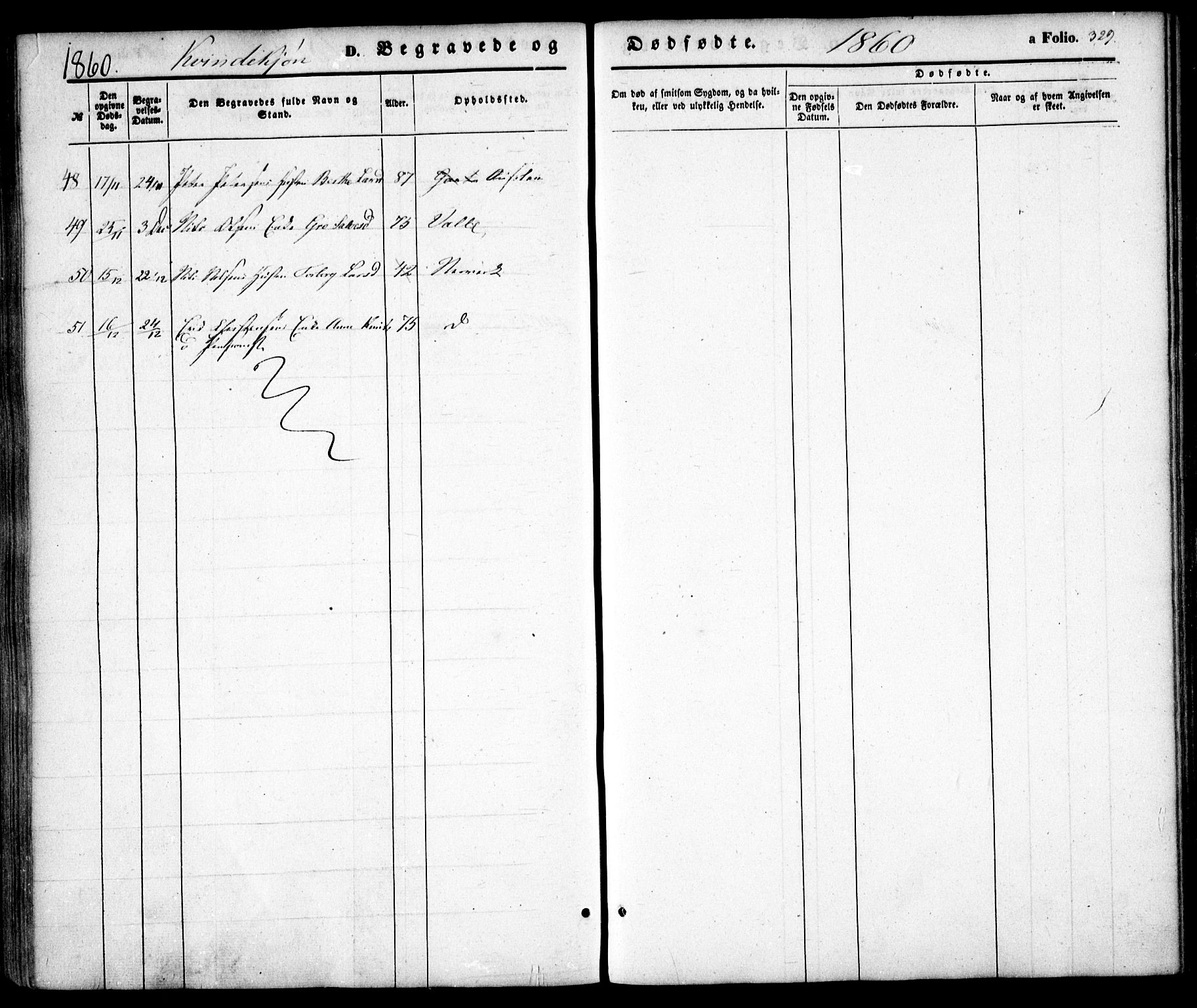 Holt sokneprestkontor, AV/SAK-1111-0021/F/Fa/L0008: Parish register (official) no. A 8, 1849-1860, p. 329