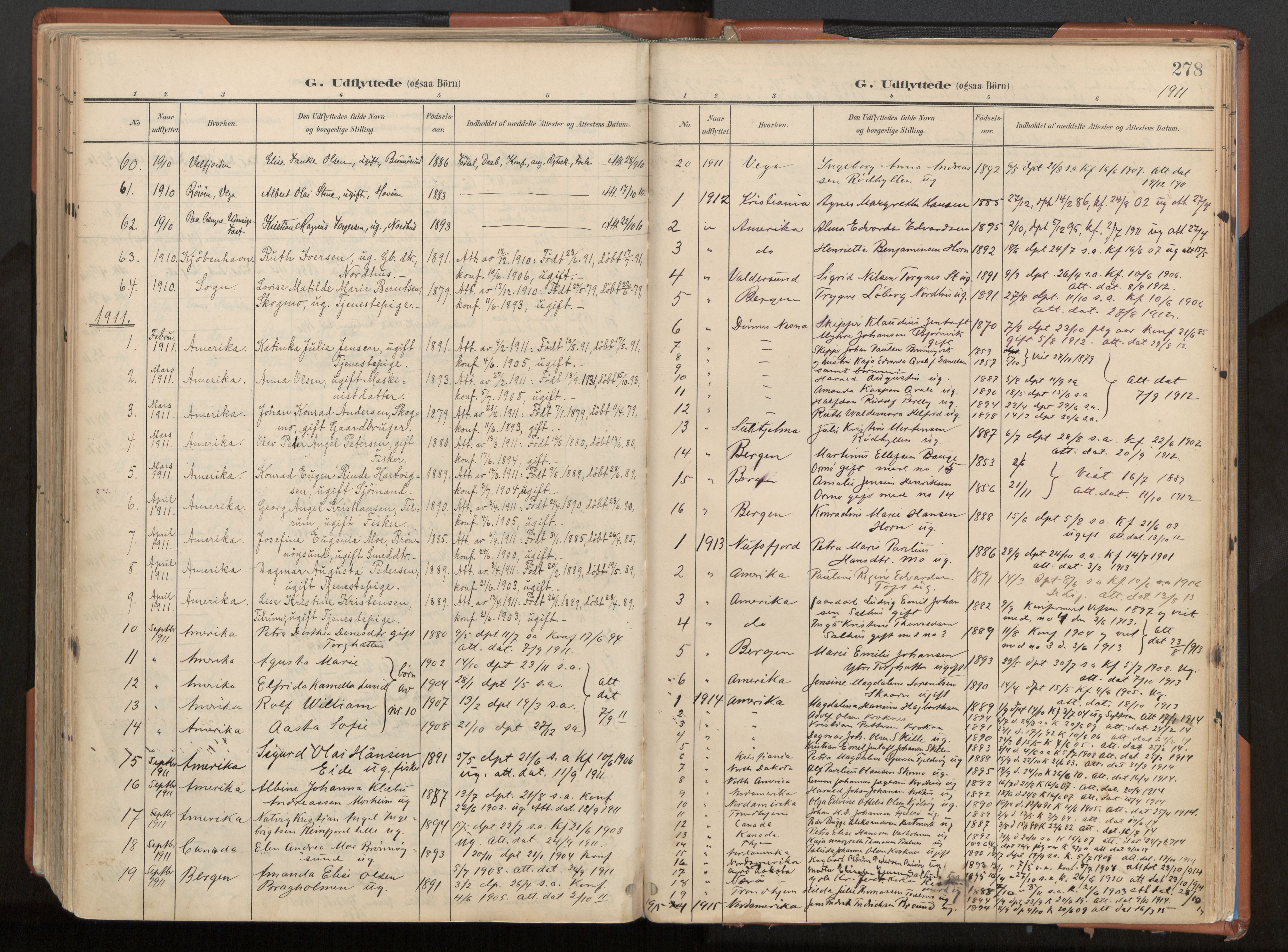 Ministerialprotokoller, klokkerbøker og fødselsregistre - Nordland, SAT/A-1459/813/L0201: Parish register (official) no. 813A11, 1901-1918, p. 278