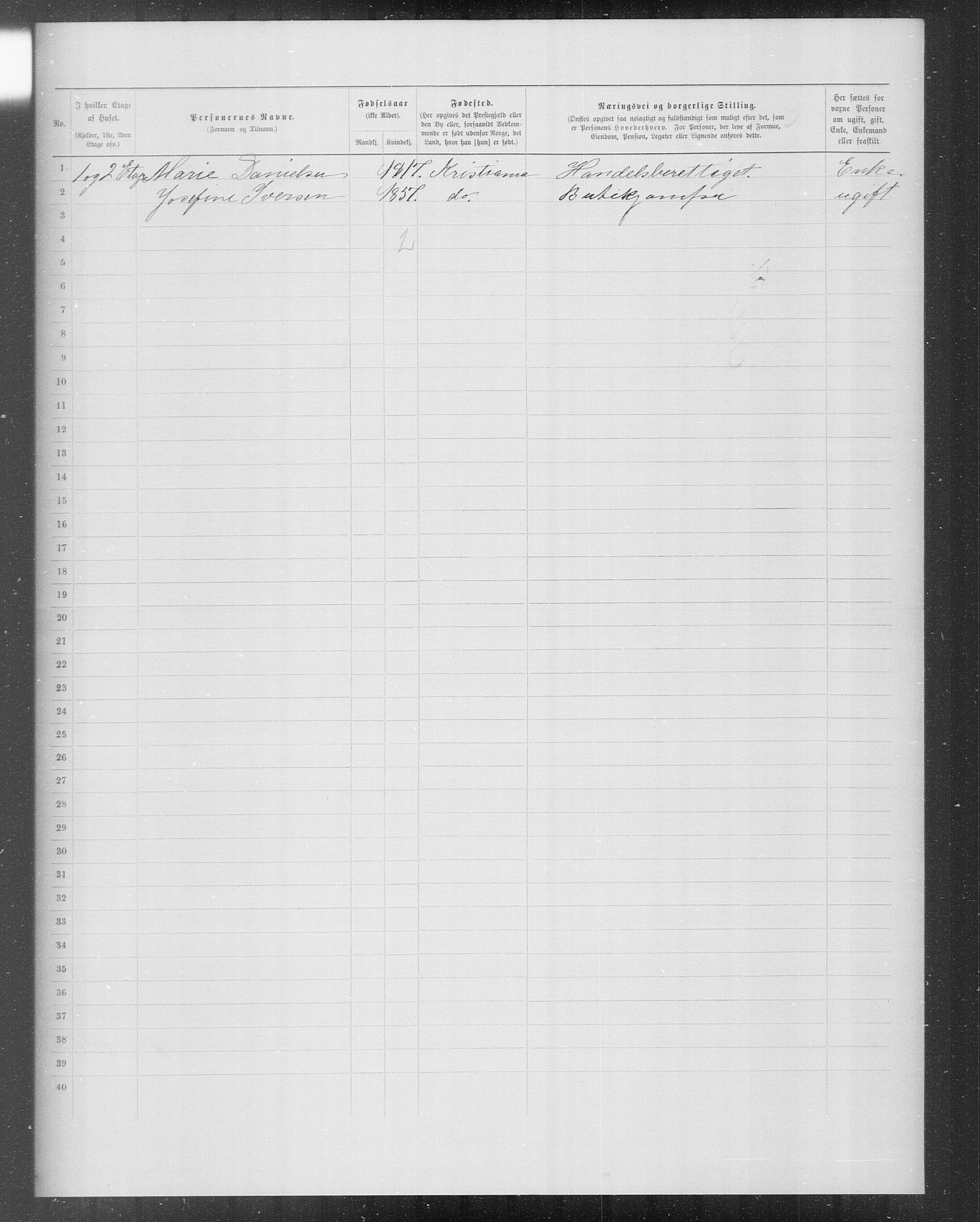 OBA, Municipal Census 1899 for Kristiania, 1899, p. 10065