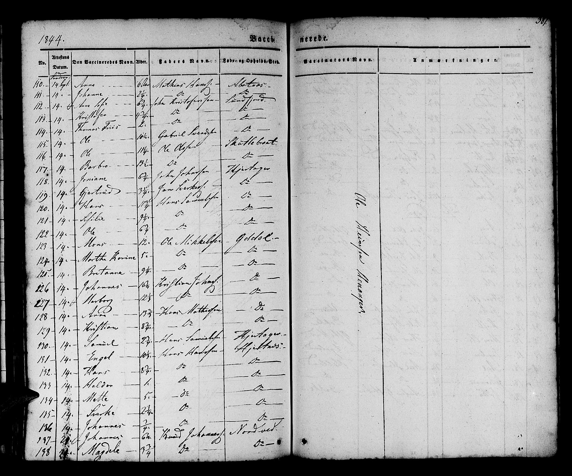 Os sokneprestembete, AV/SAB-A-99929: Parish register (official) no. A 15, 1839-1851, p. 387