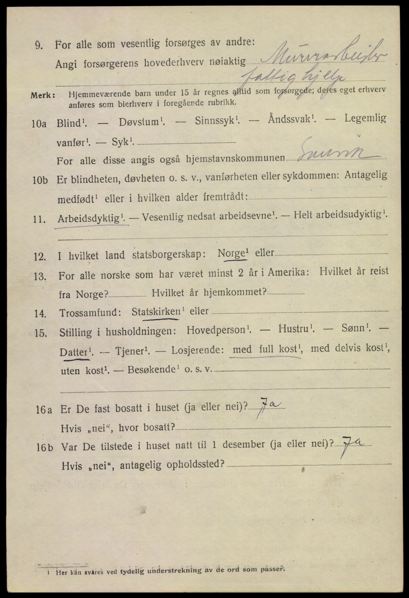 SAKO, 1920 census for Svelvik, 1920, p. 3102