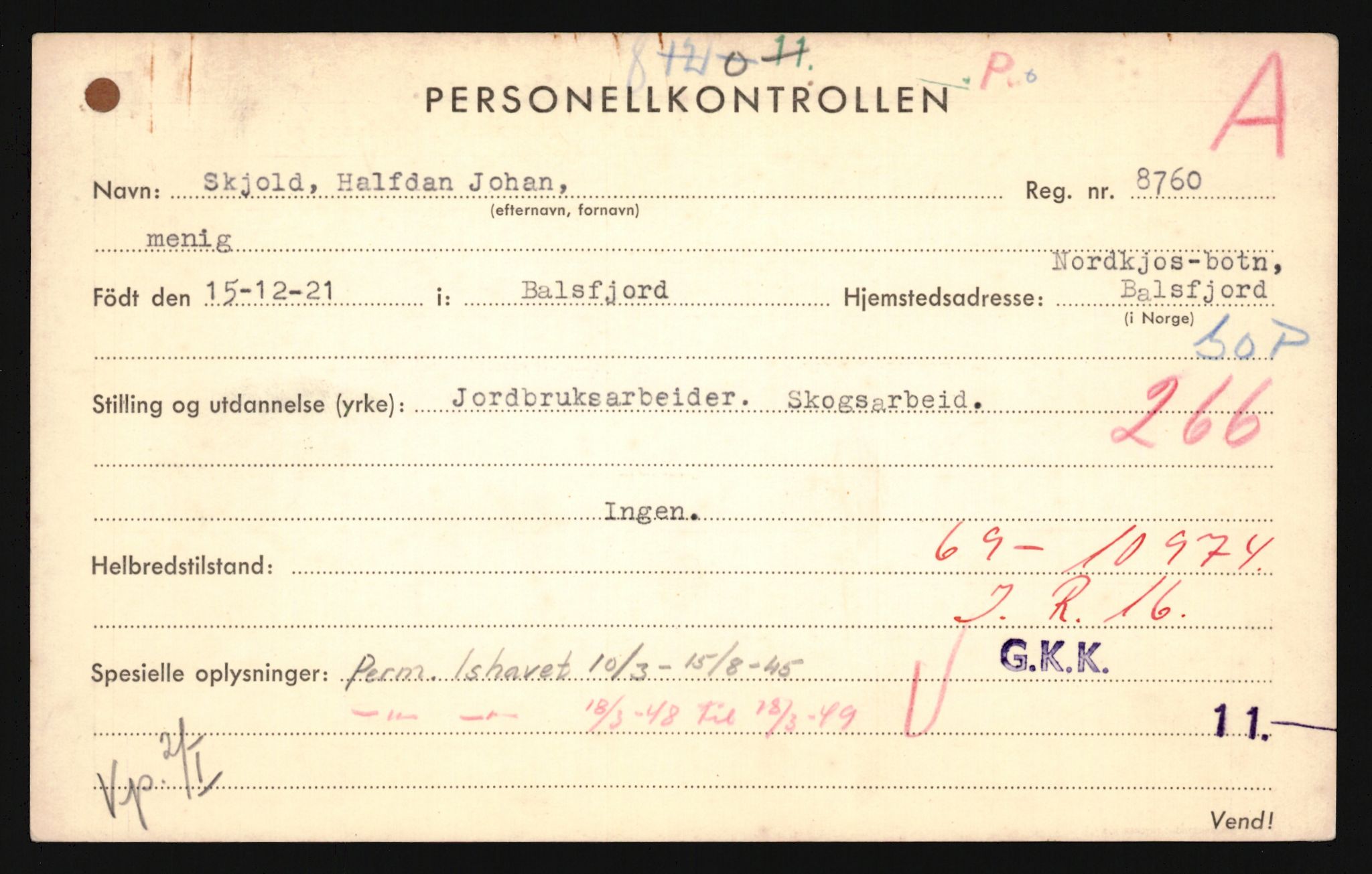 Forsvaret, Troms infanteriregiment nr. 16, AV/RA-RAFA-3146/P/Pa/L0024/0003: Rulleblad / Rulleblad for regimentets menige mannskaper, årsklasse 1942, 1942, p. 254