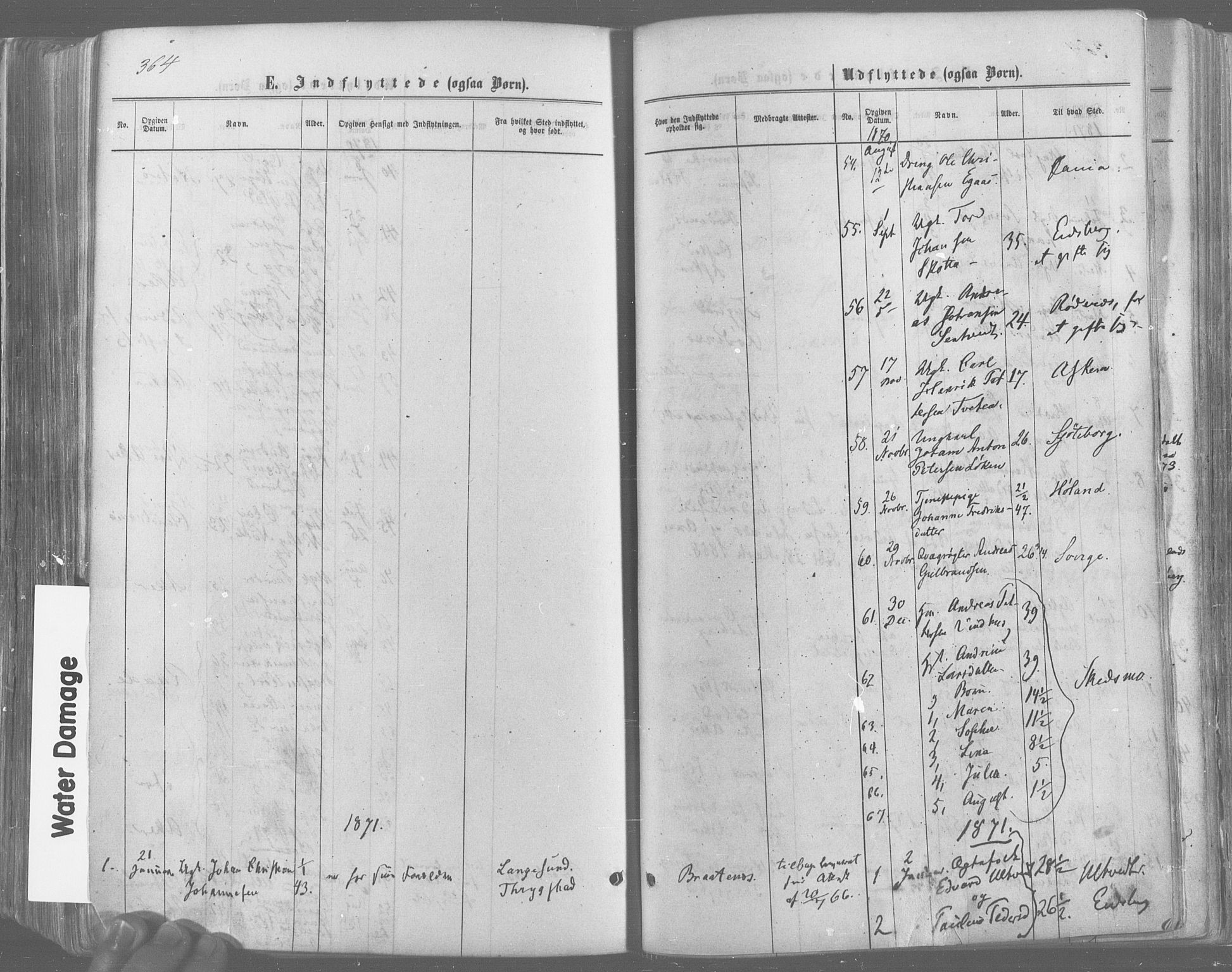 Trøgstad prestekontor Kirkebøker, SAO/A-10925/F/Fa/L0009: Parish register (official) no. I 9, 1865-1877, p. 364