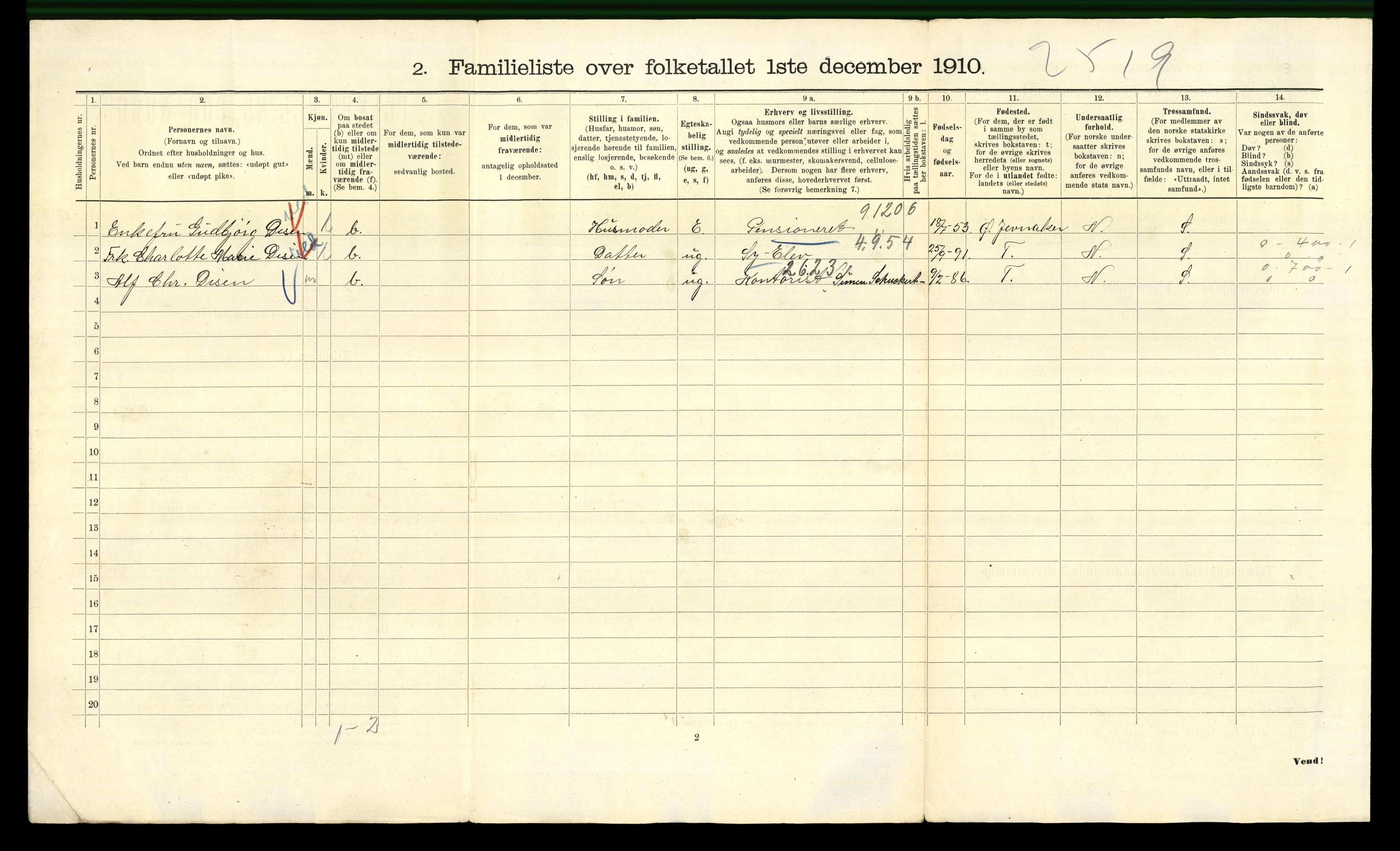 RA, 1910 census for Kristiania, 1910, p. 118002