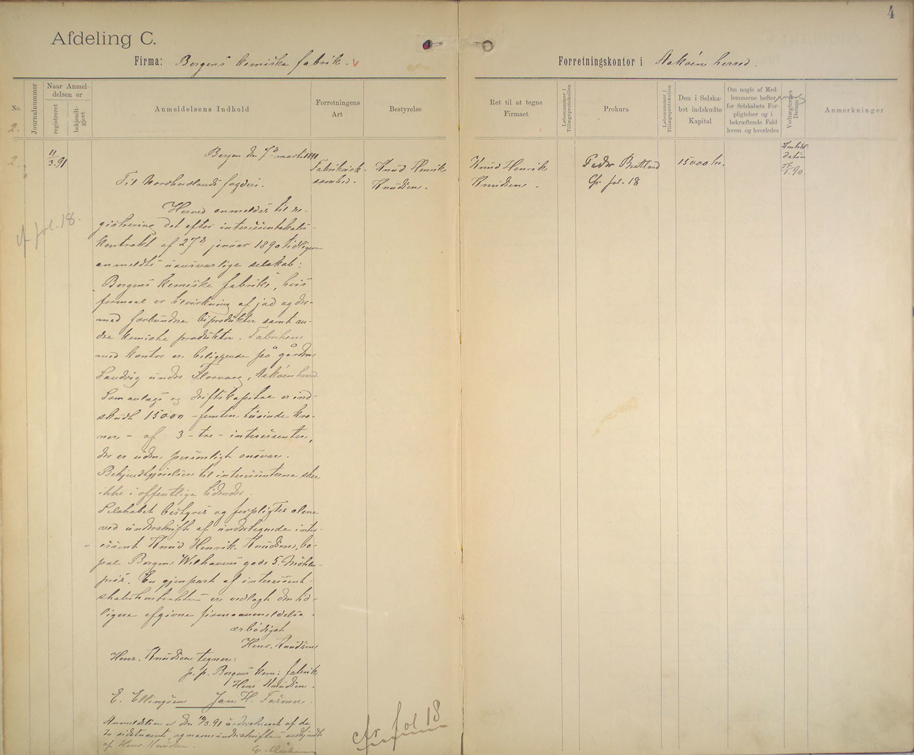 Nordhordland sorenskrivar, AV/SAB-A-2901/1/L/Lc/L0001: Selskap med avgrensa ansvar, 1891-1921, p. 4