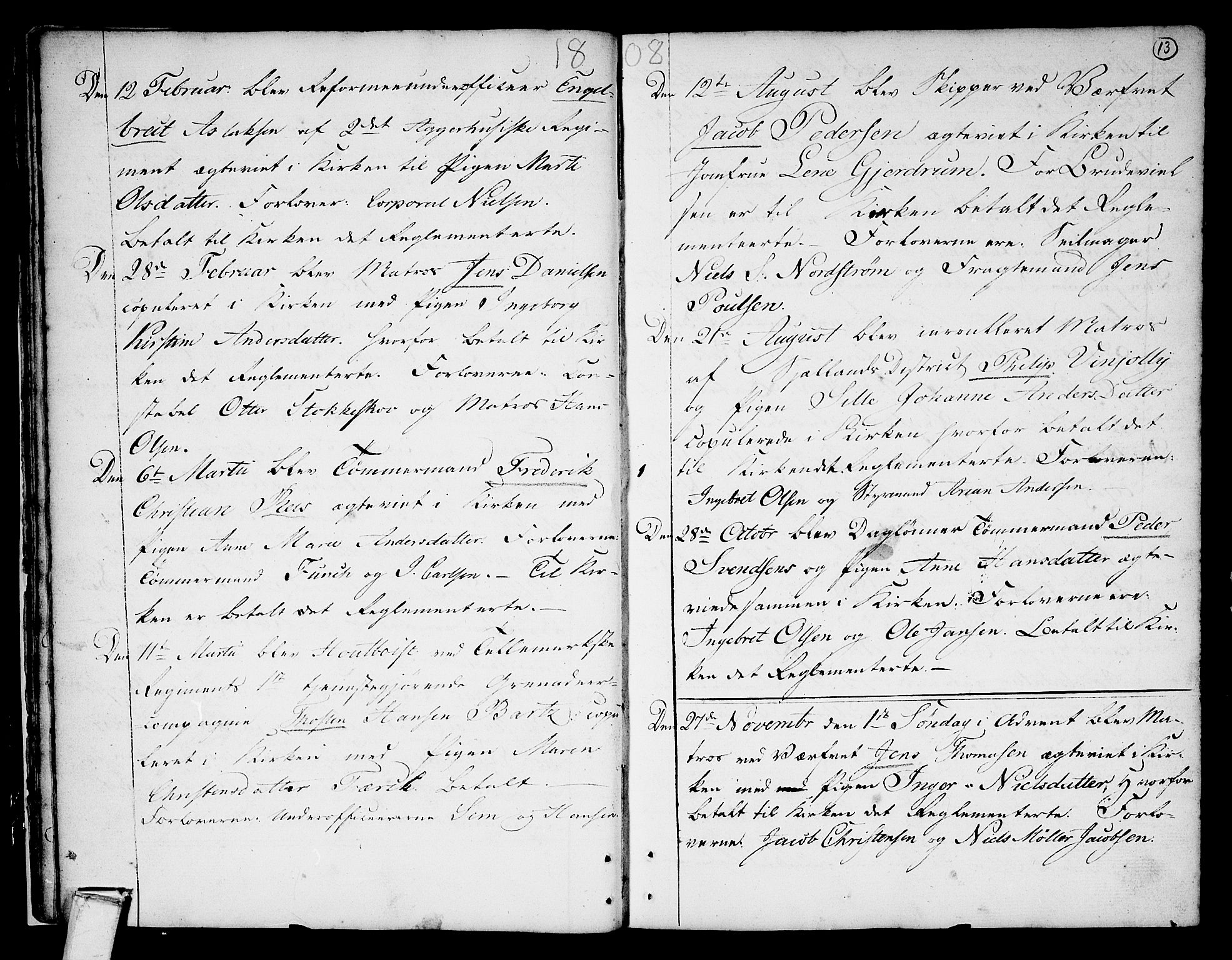 Stavern kirkebøker, SAKO/A-318/F/Fa/L0003: Parish register (official) no. 3, 1783-1809, p. 13