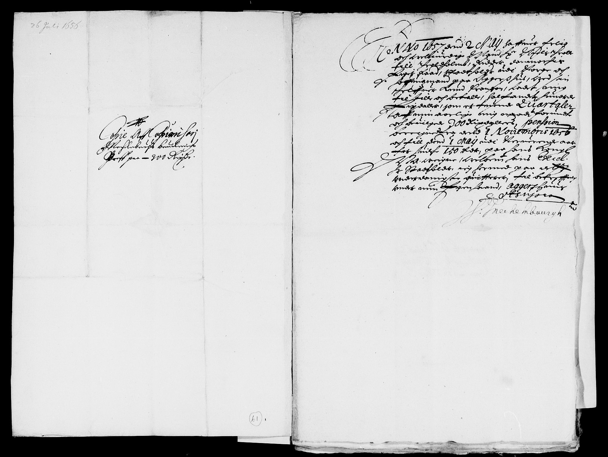 Rentekammeret inntil 1814, Reviderte regnskaper, Lensregnskaper, RA/EA-5023/R/Rb/Rba/L0238: Akershus len, 1656-1657