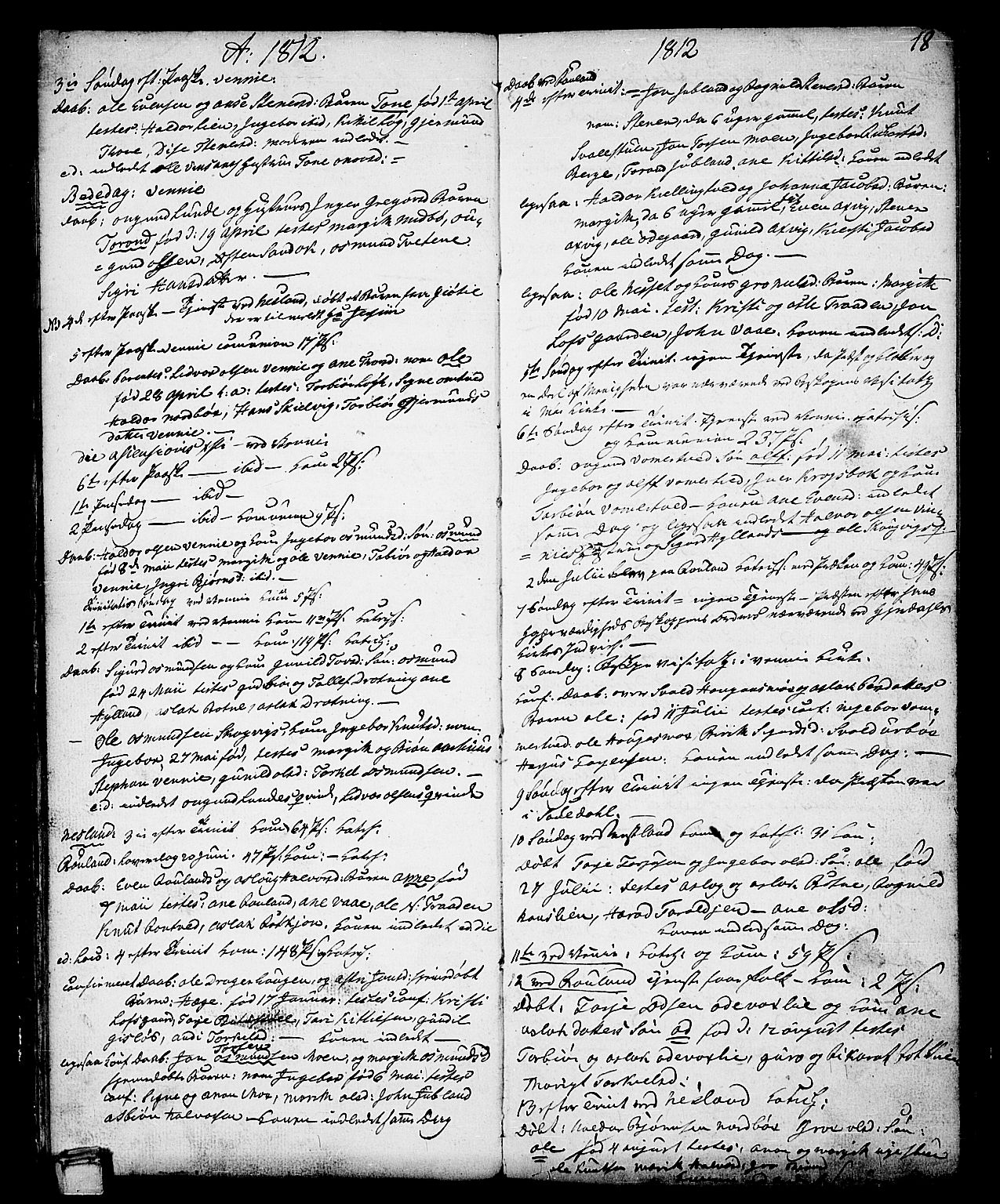 Vinje kirkebøker, SAKO/A-312/F/Fa/L0002: Parish register (official) no. I 2, 1767-1814, p. 18