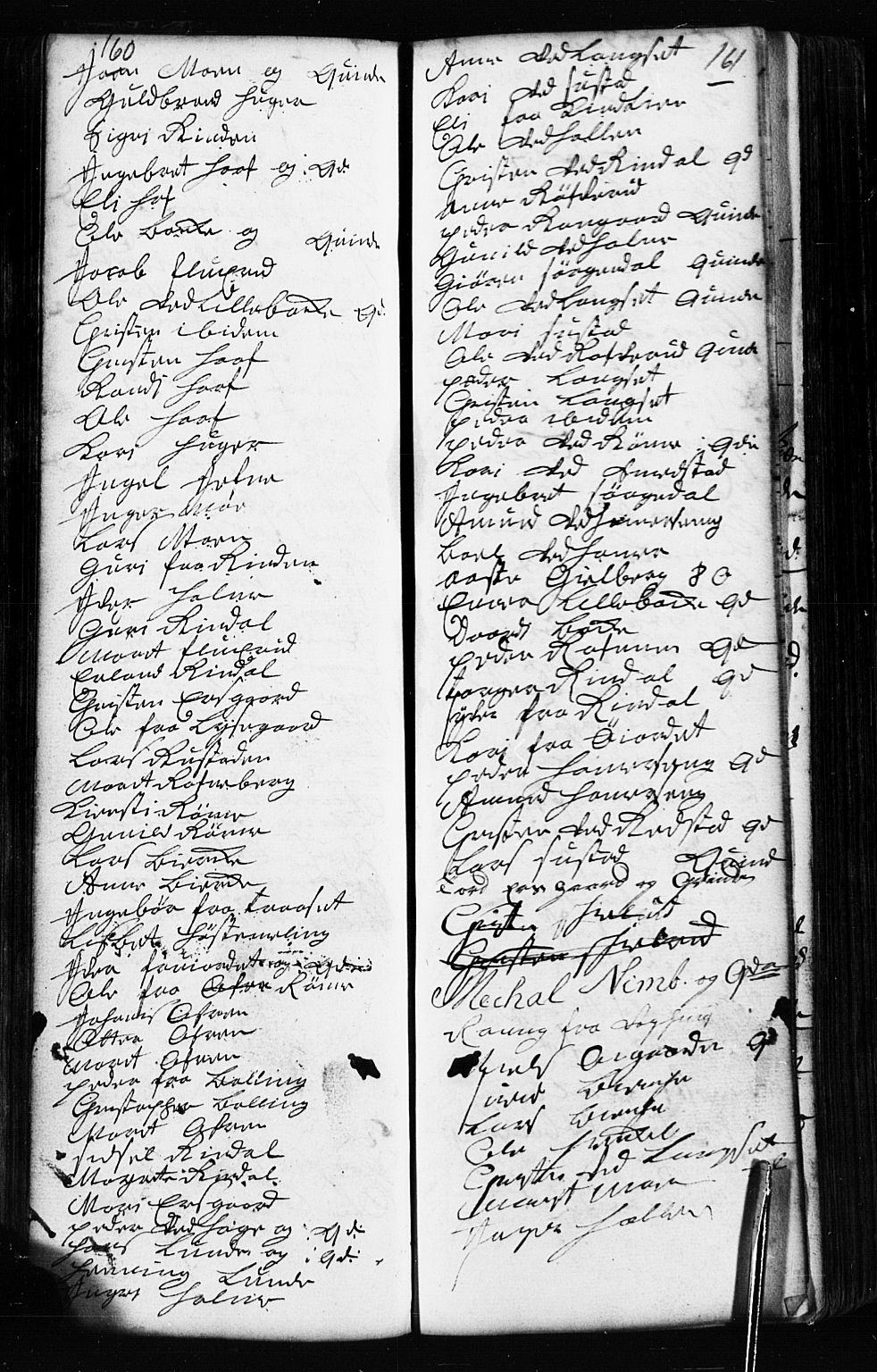 Fåberg prestekontor, AV/SAH-PREST-086/H/Ha/Hab/L0002: Parish register (copy) no. 2, 1741-1756, p. 160-161