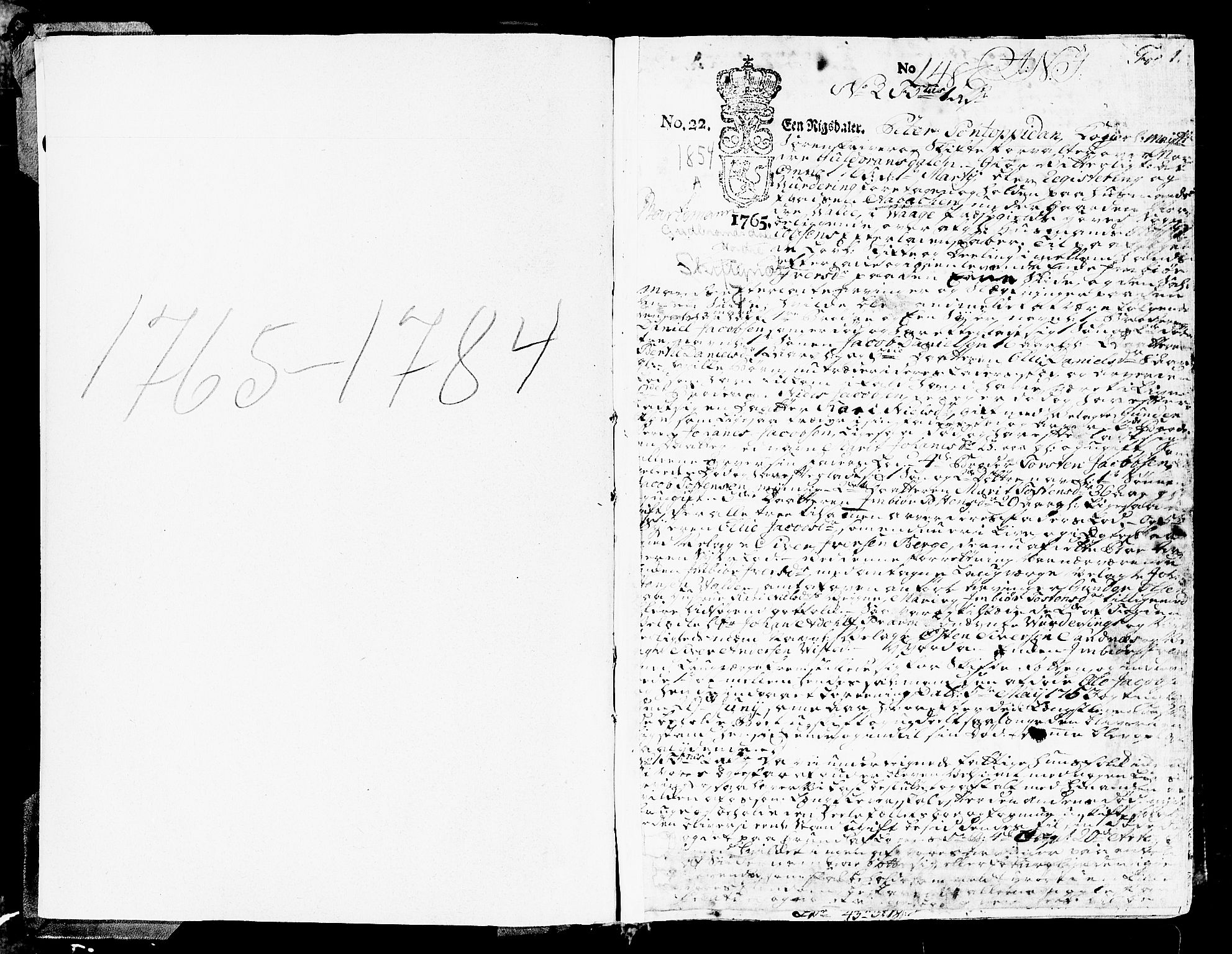 Nord-Gudbrandsdal tingrett, SAH/TING-002/J/Ja/L0003a: Skifteprotokoll, 1765-1785, p. 1