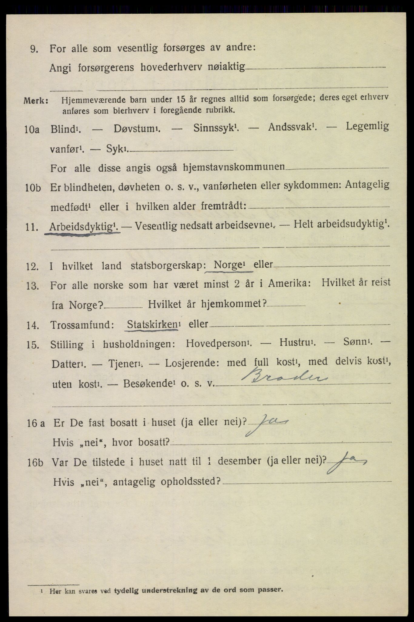 SAH, 1920 census for Øyer, 1920, p. 5013