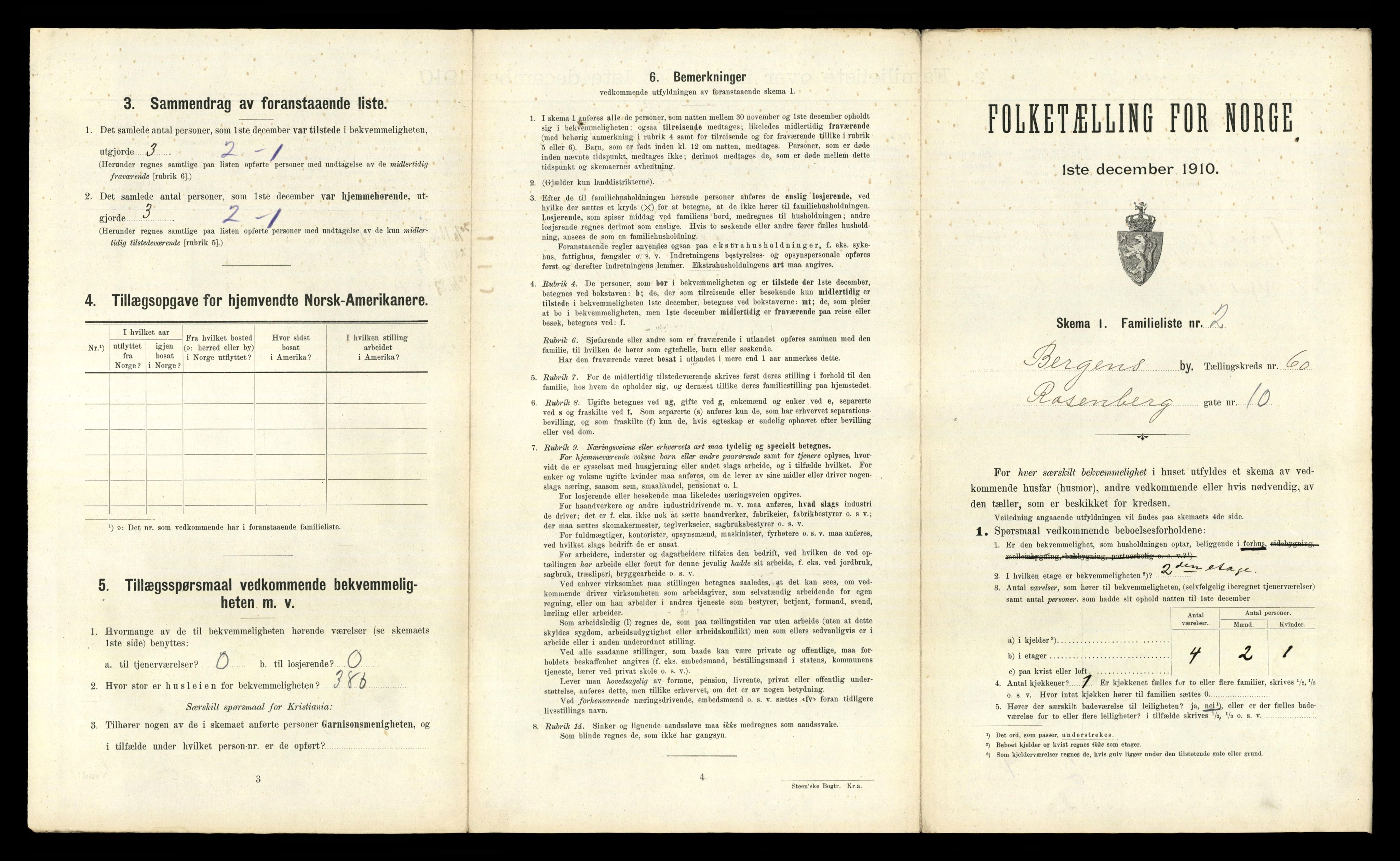 RA, 1910 census for Bergen, 1910, p. 20681