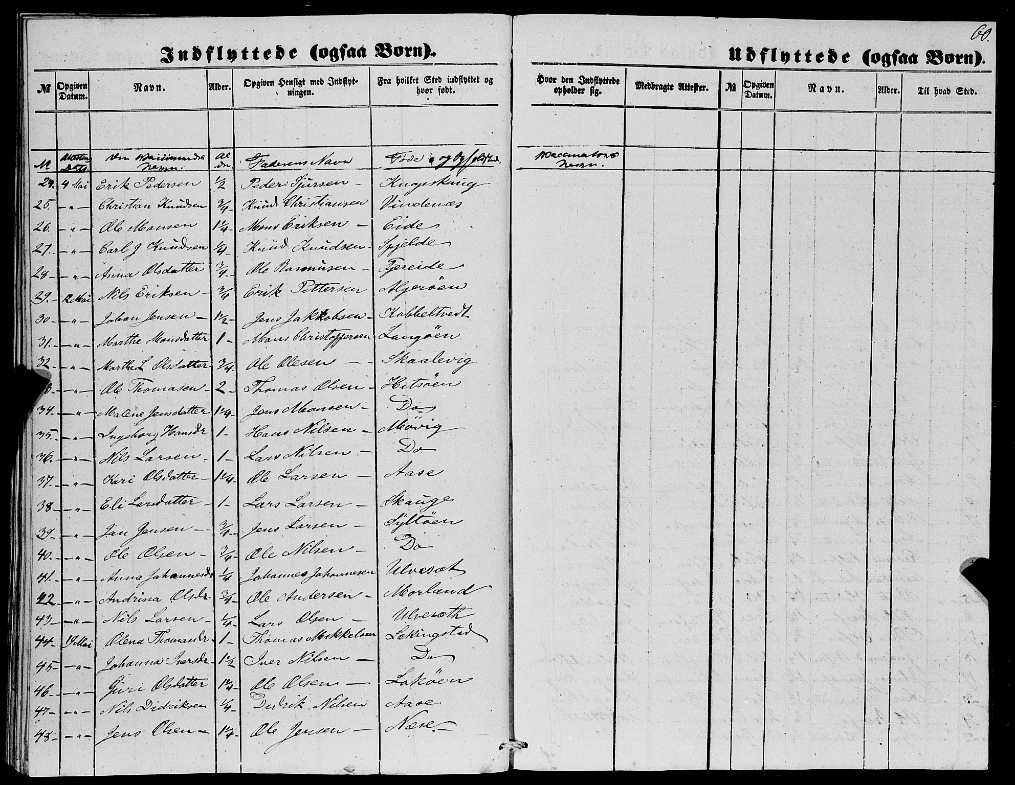 Fjell sokneprestembete, SAB/A-75301/H/Haa: Parish register (official) no. A 4, 1851-1870, p. 60