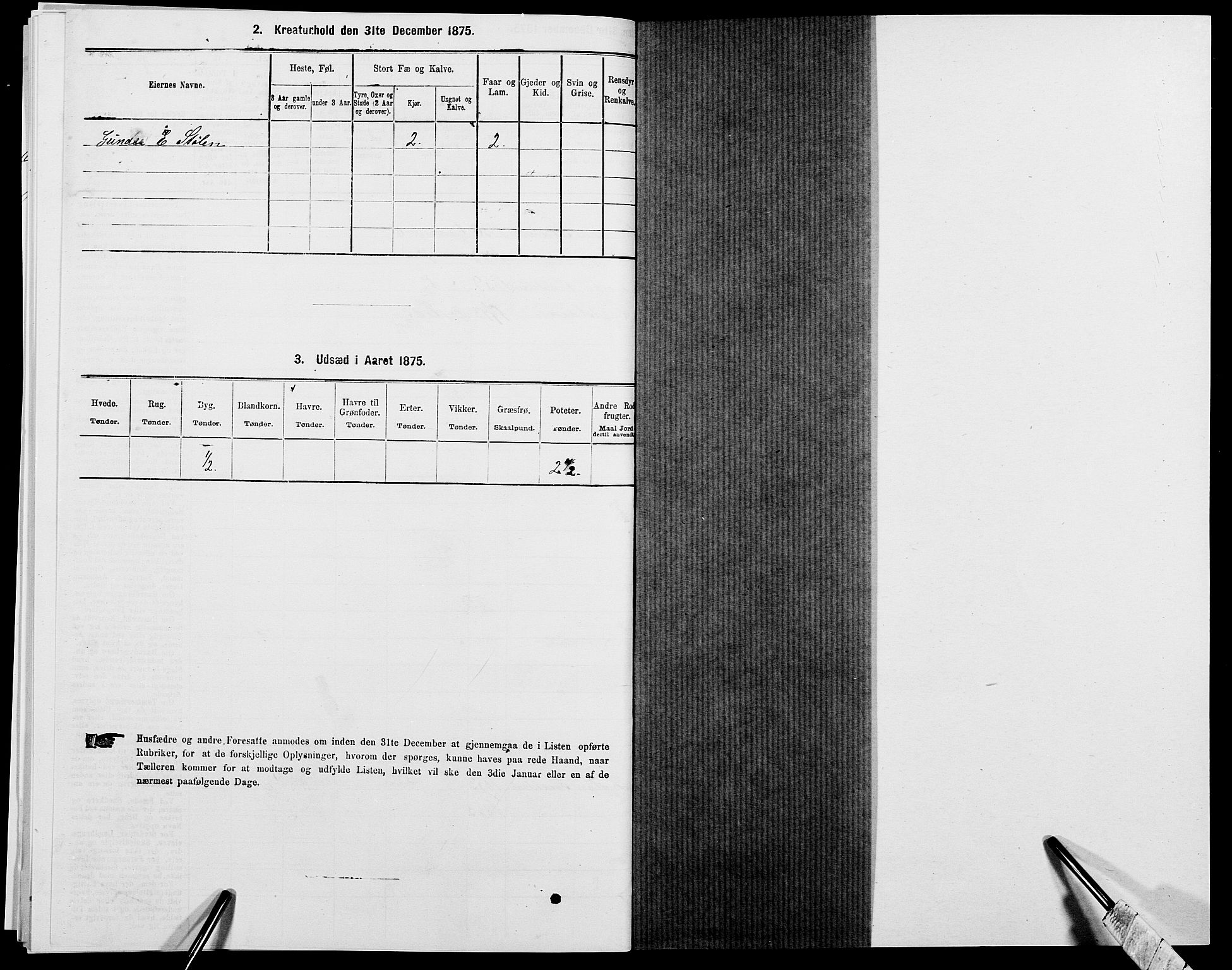 SAK, 1875 census for 0929P Åmli, 1875, p. 174