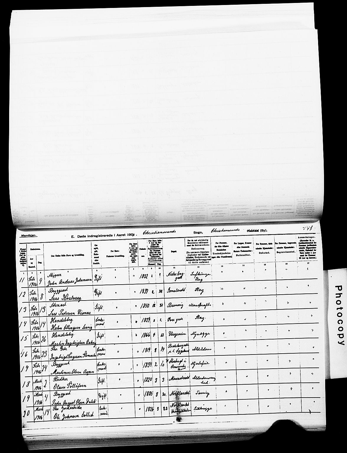 Ministerialprotokoller, klokkerbøker og fødselsregistre - Møre og Romsdal, AV/SAT-A-1454/572/L0860: Parish register (official) no. 572D04, 1903-1916