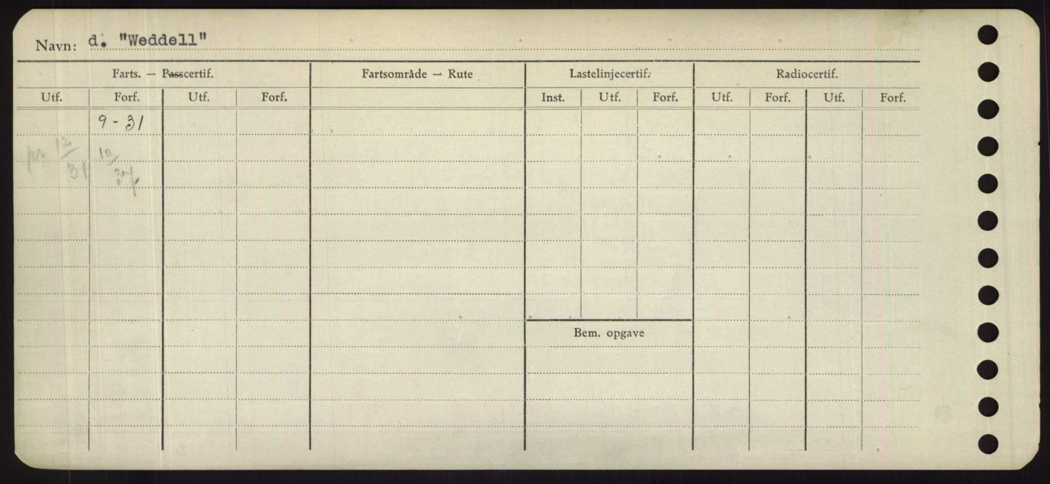 Sjøfartsdirektoratet med forløpere, Skipsmålingen, AV/RA-S-1627/H/Hd/L0042: Fartøy, Vi-We, p. 260