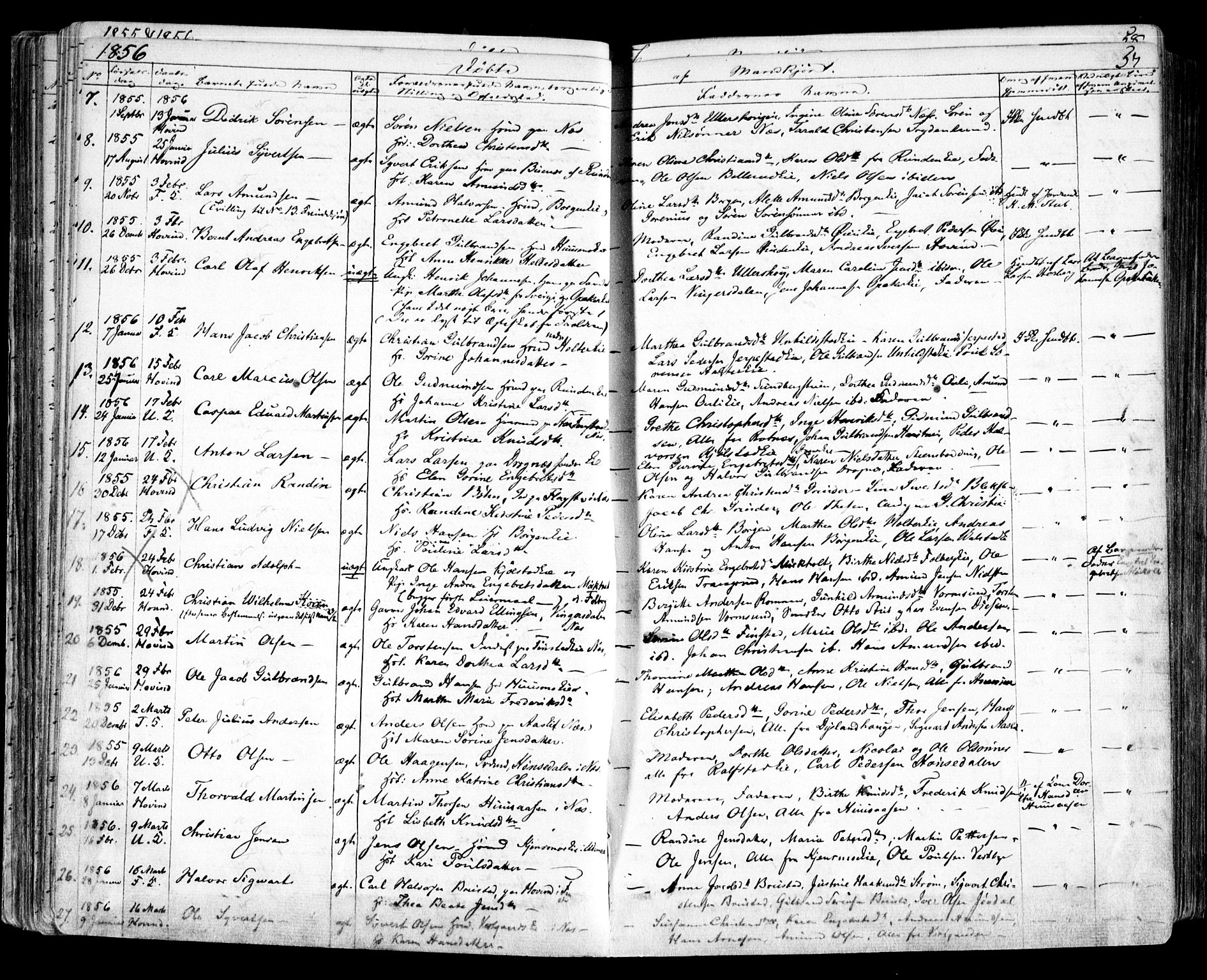 Nes prestekontor Kirkebøker, AV/SAO-A-10410/F/Fa/L0007: Parish register (official) no. I 7, 1846-1858, p. 57