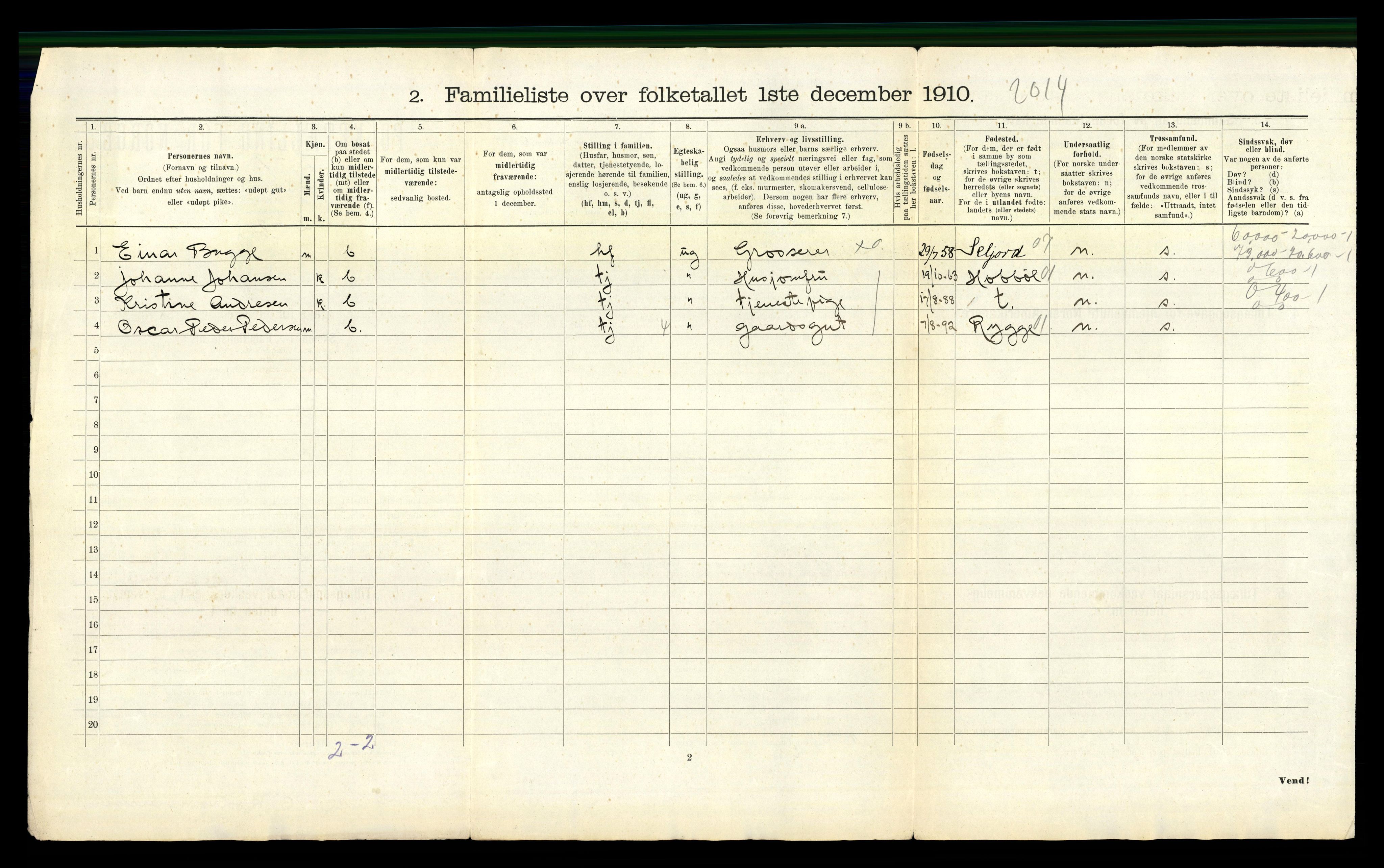 RA, 1910 census for Moss, 1910, p. 2256