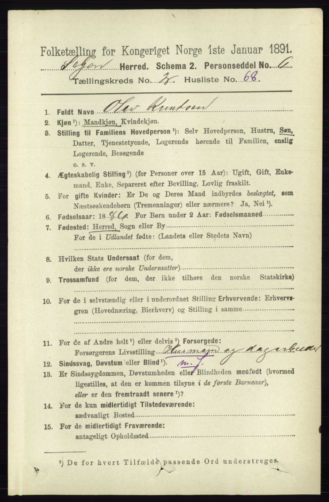 RA, 1891 census for 0828 Seljord, 1891, p. 930