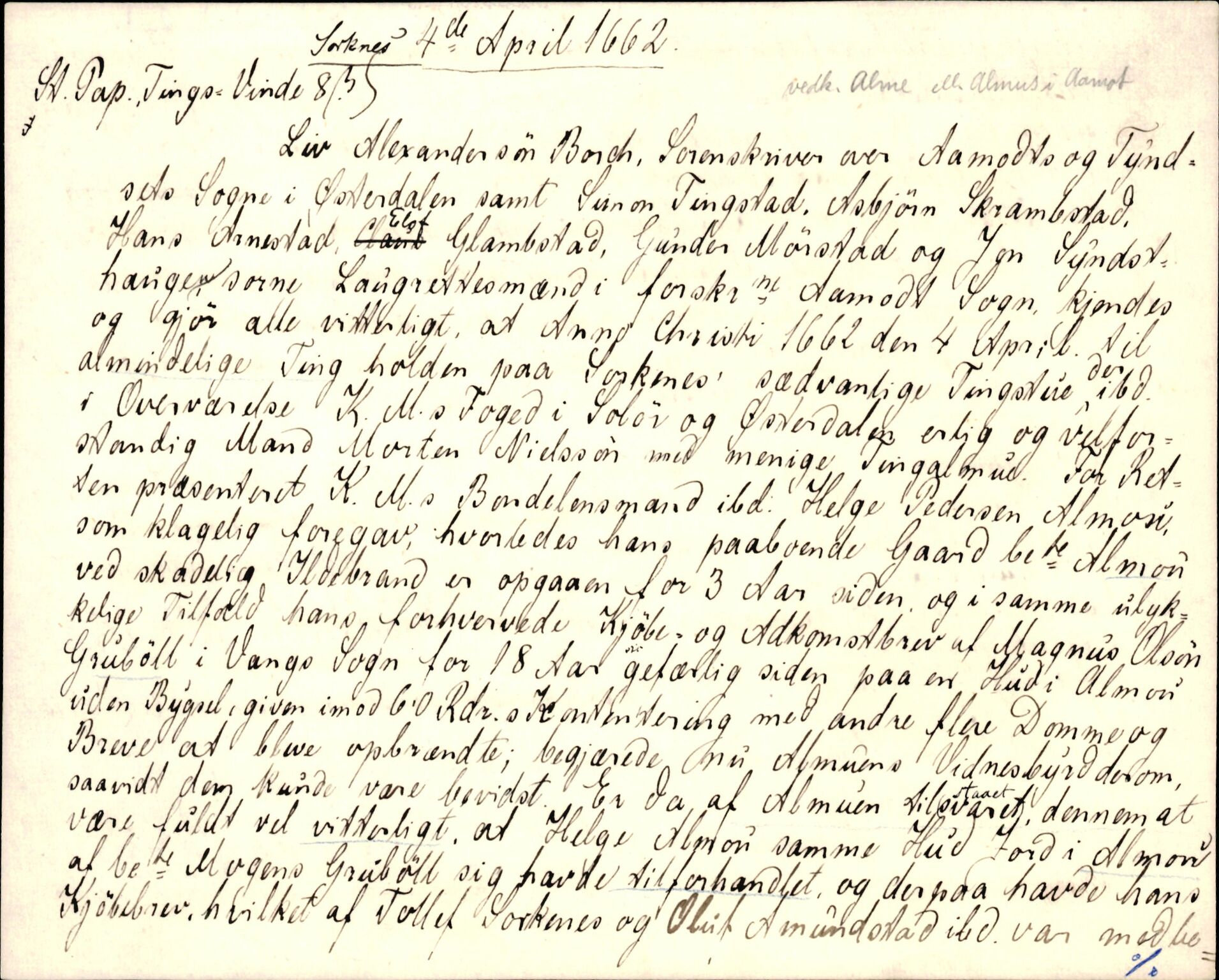 Riksarkivets diplomsamling, AV/RA-EA-5965/F35/F35d/L0005: Innlånte diplomer, seddelregister, 1661-1690, p. 33