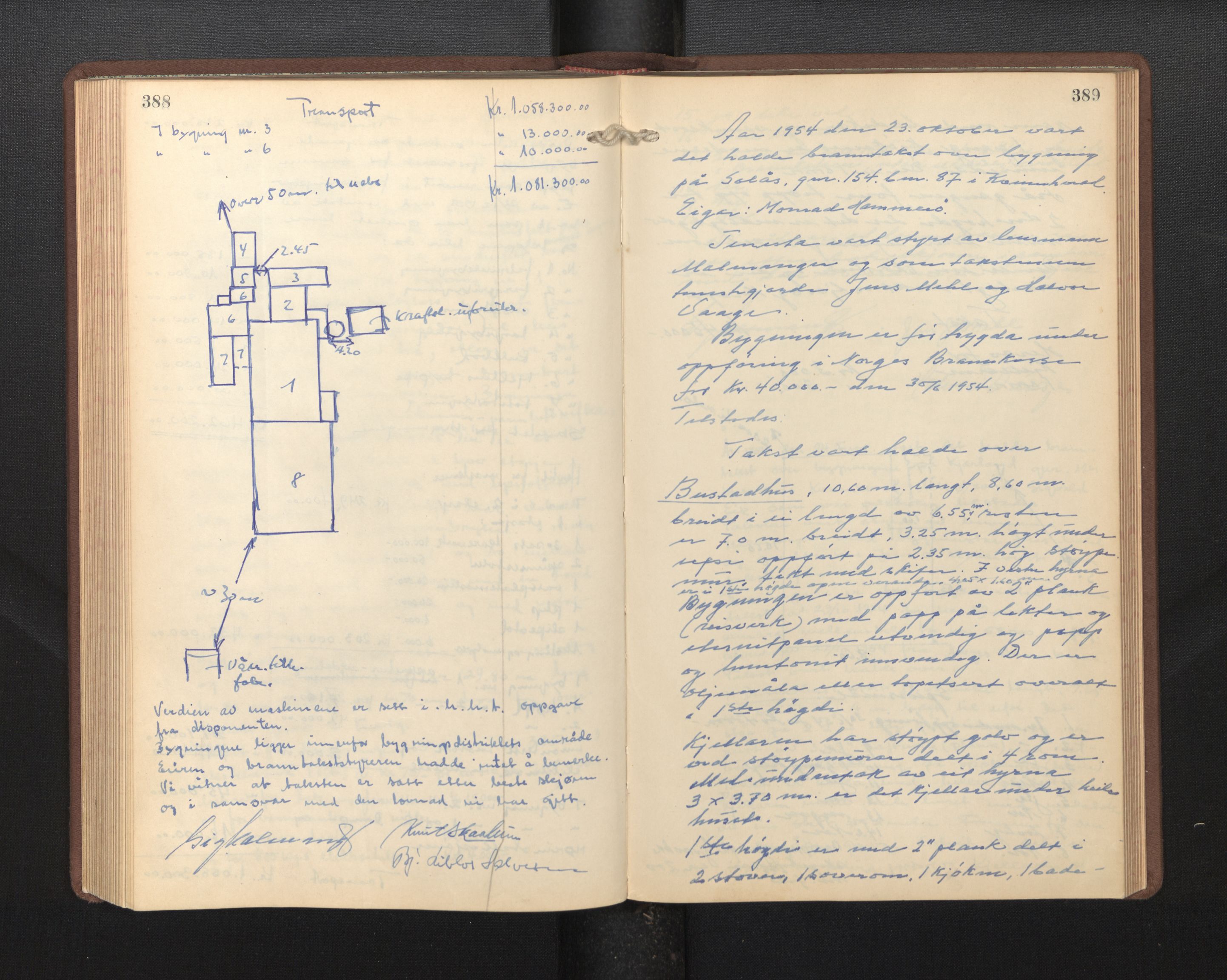 Lensmannen i Kvinnherad, AV/SAB-A-33301/1/0012/L0002: Branntakstprotokoll, 1927-1955, p. 388-389