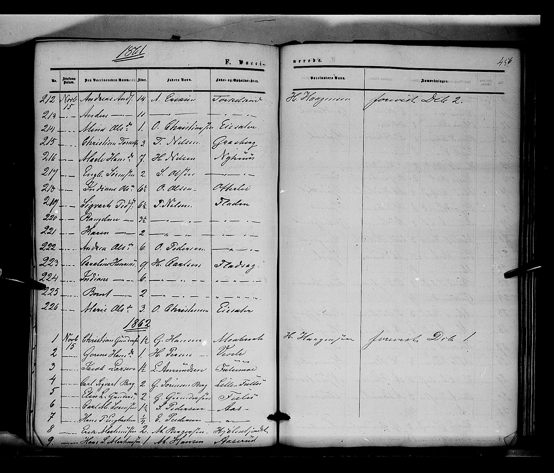 Sør-Odal prestekontor, AV/SAH-PREST-030/H/Ha/Haa/L0002: Parish register (official) no. 2, 1859-1863, p. 456