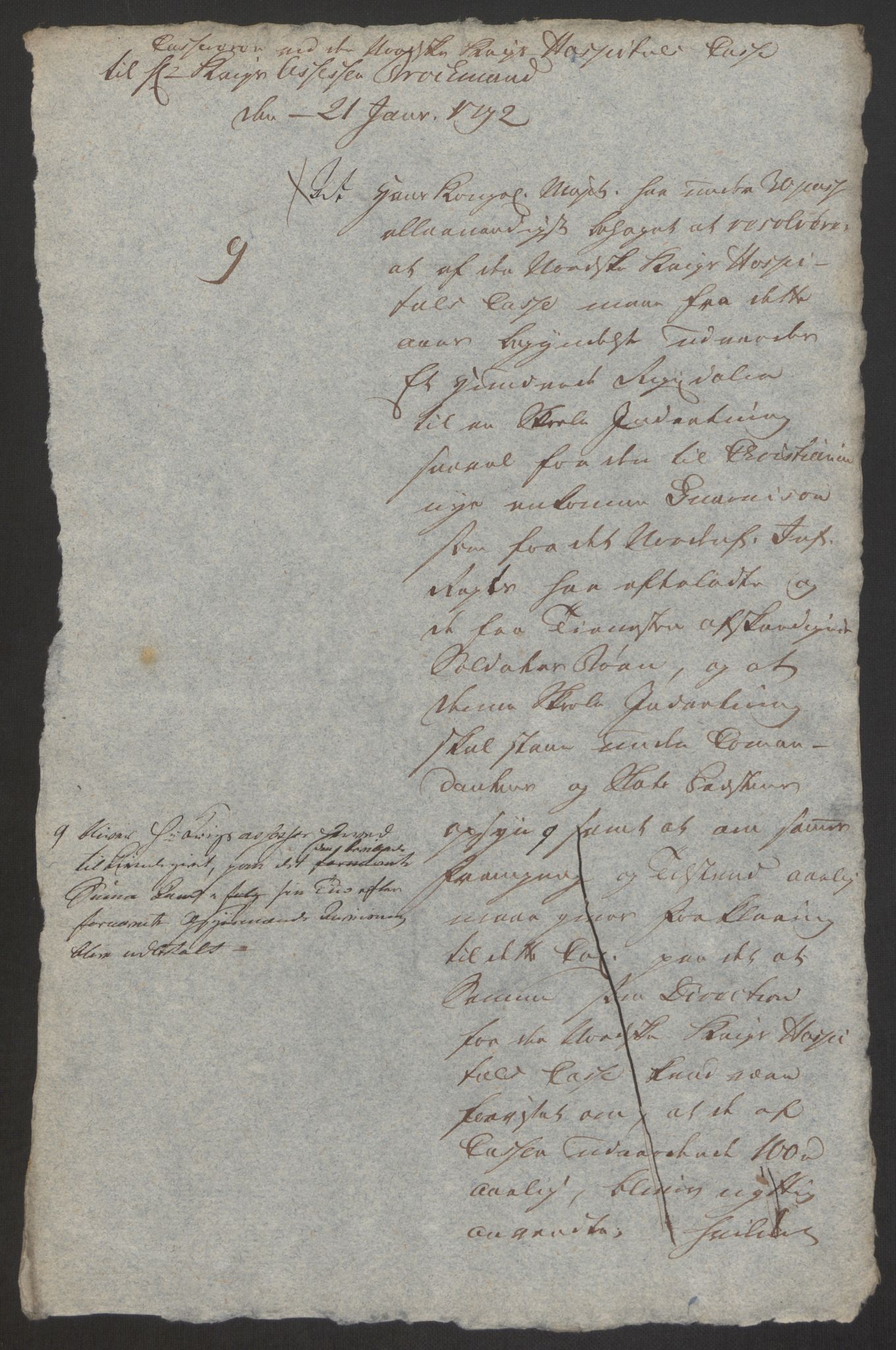 Forsvaret, Den norske kvesthuskasse/krigshospitalkasse, AV/RA-RAFA-1887/F/Fa/L0008: Konsepter, 1790-1793, p. 733