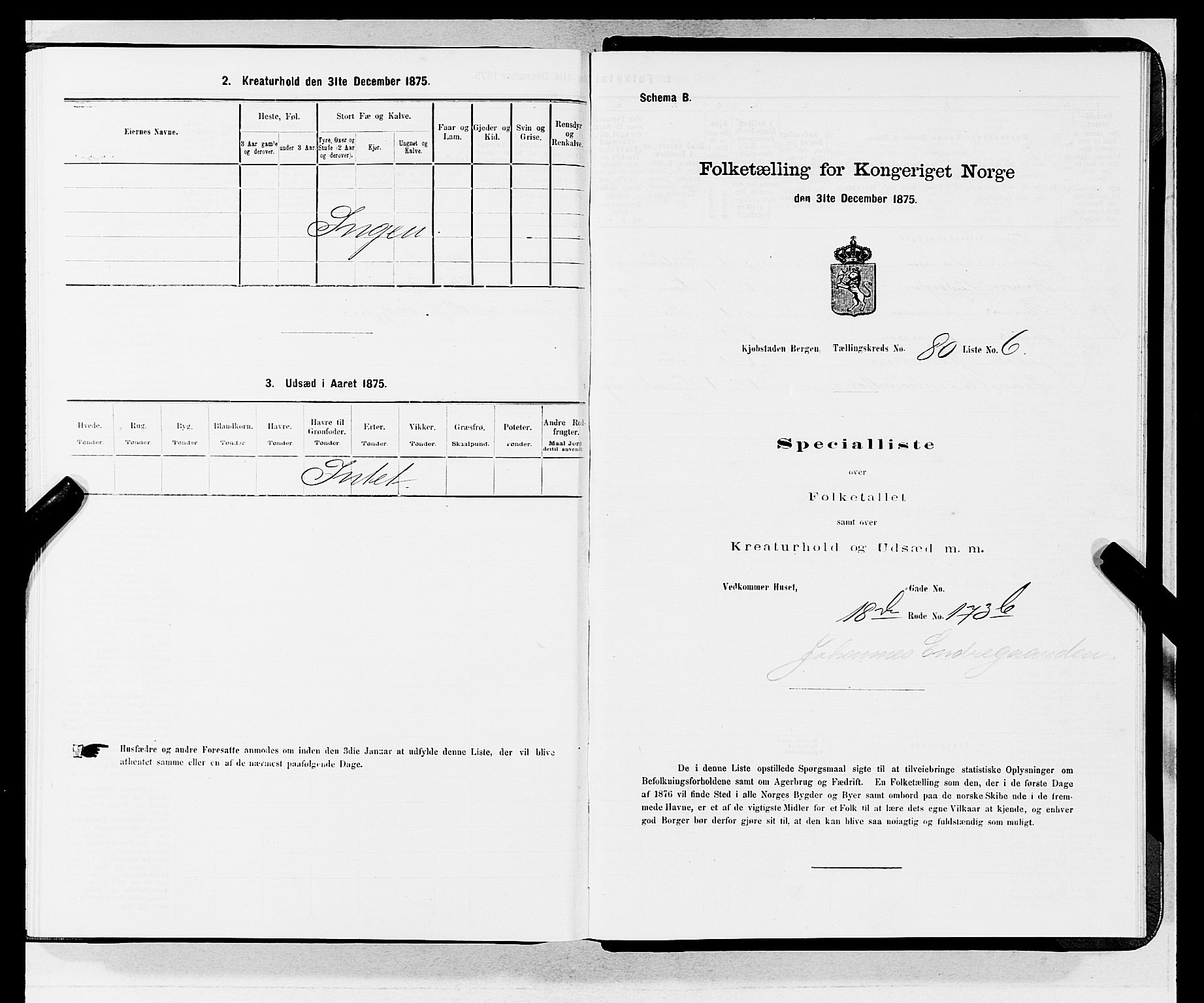 SAB, 1875 census for 1301 Bergen, 1875, p. 4295