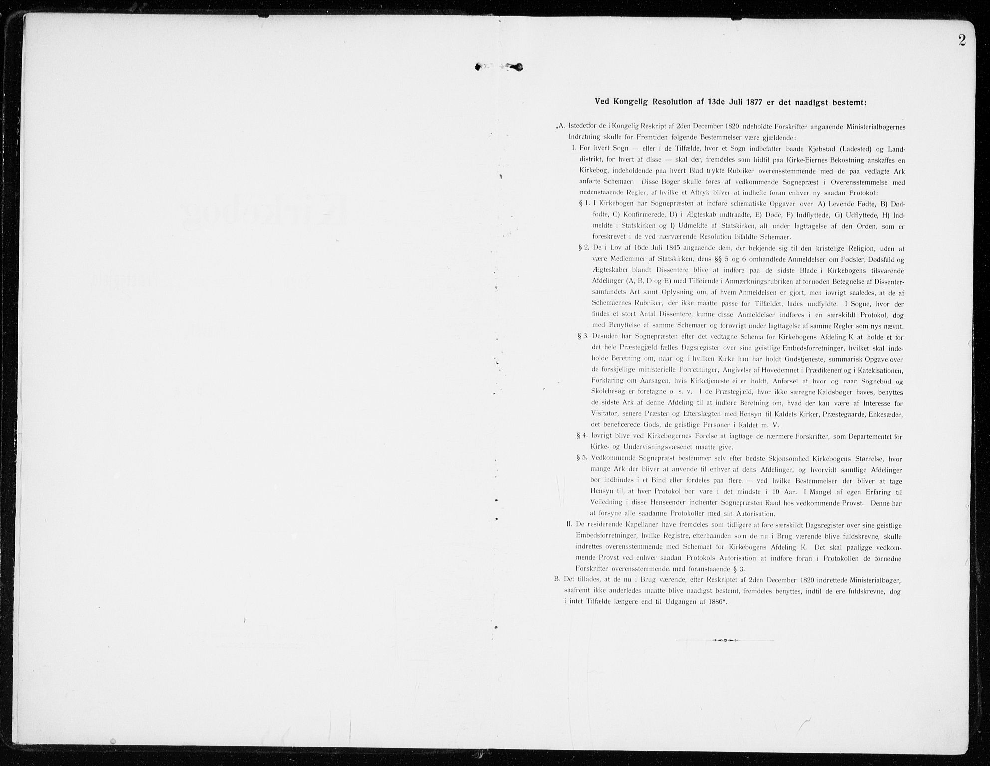 Sel prestekontor, AV/SAH-PREST-074/H/Ha/Haa/L0002: Parish register (official) no. 2, 1905-1919, p. 2