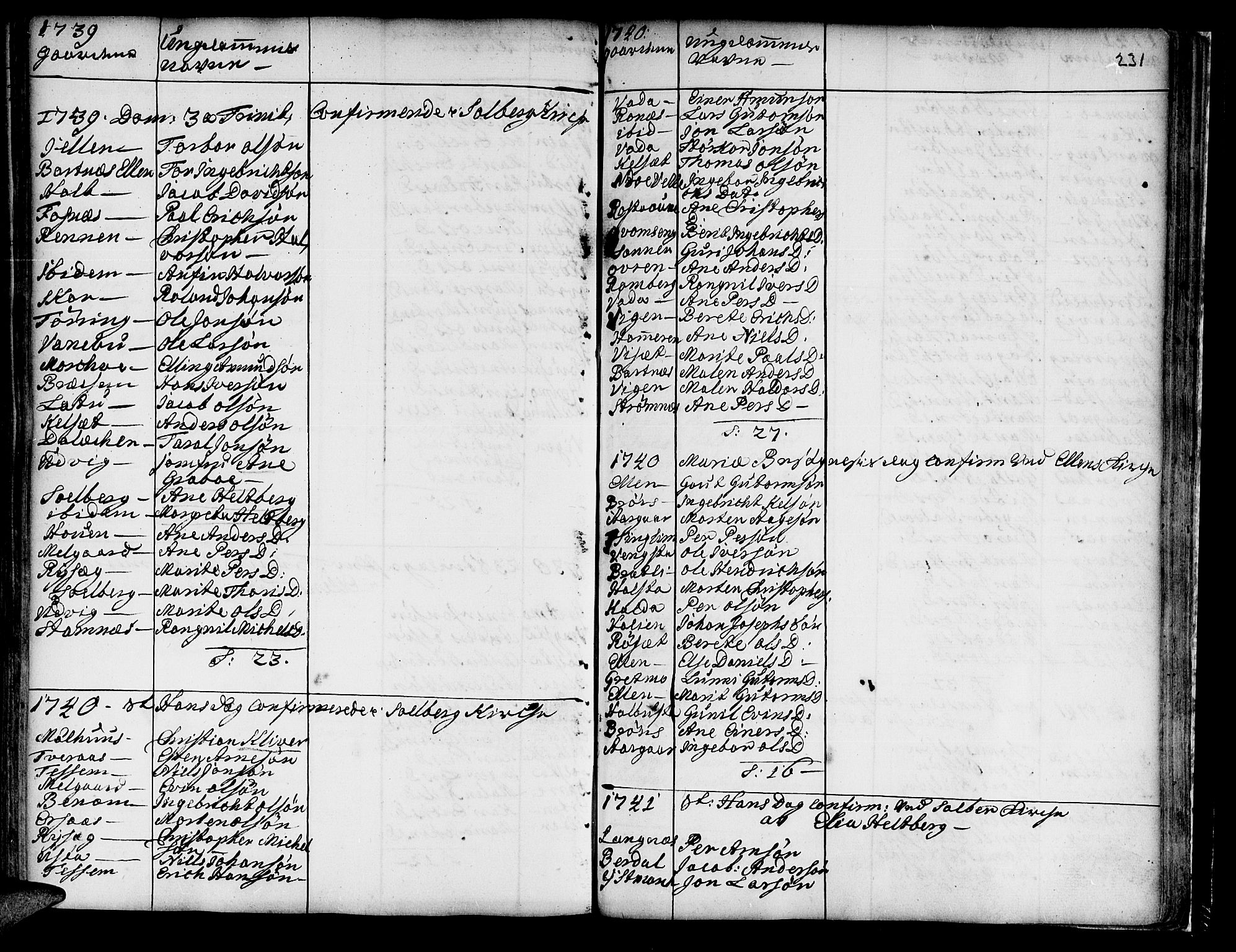 Ministerialprotokoller, klokkerbøker og fødselsregistre - Nord-Trøndelag, SAT/A-1458/741/L0385: Parish register (official) no. 741A01, 1722-1815, p. 231
