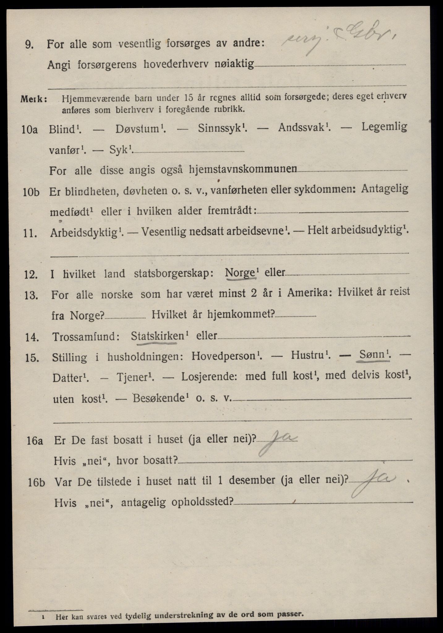 SAT, 1920 census for Fræna, 1920, p. 4534