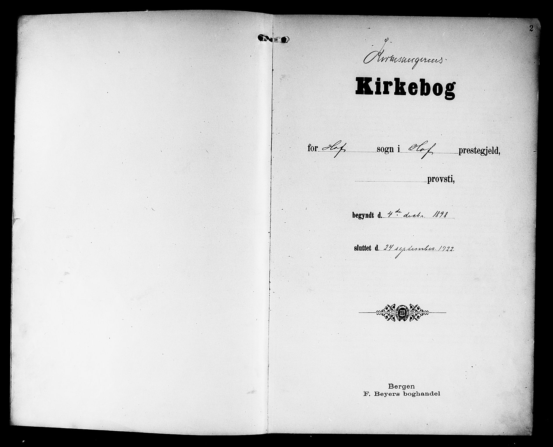 Hof kirkebøker, SAKO/A-64/G/Ga/L0005: Parish register (copy) no. I 5, 1899-1922, p. 2