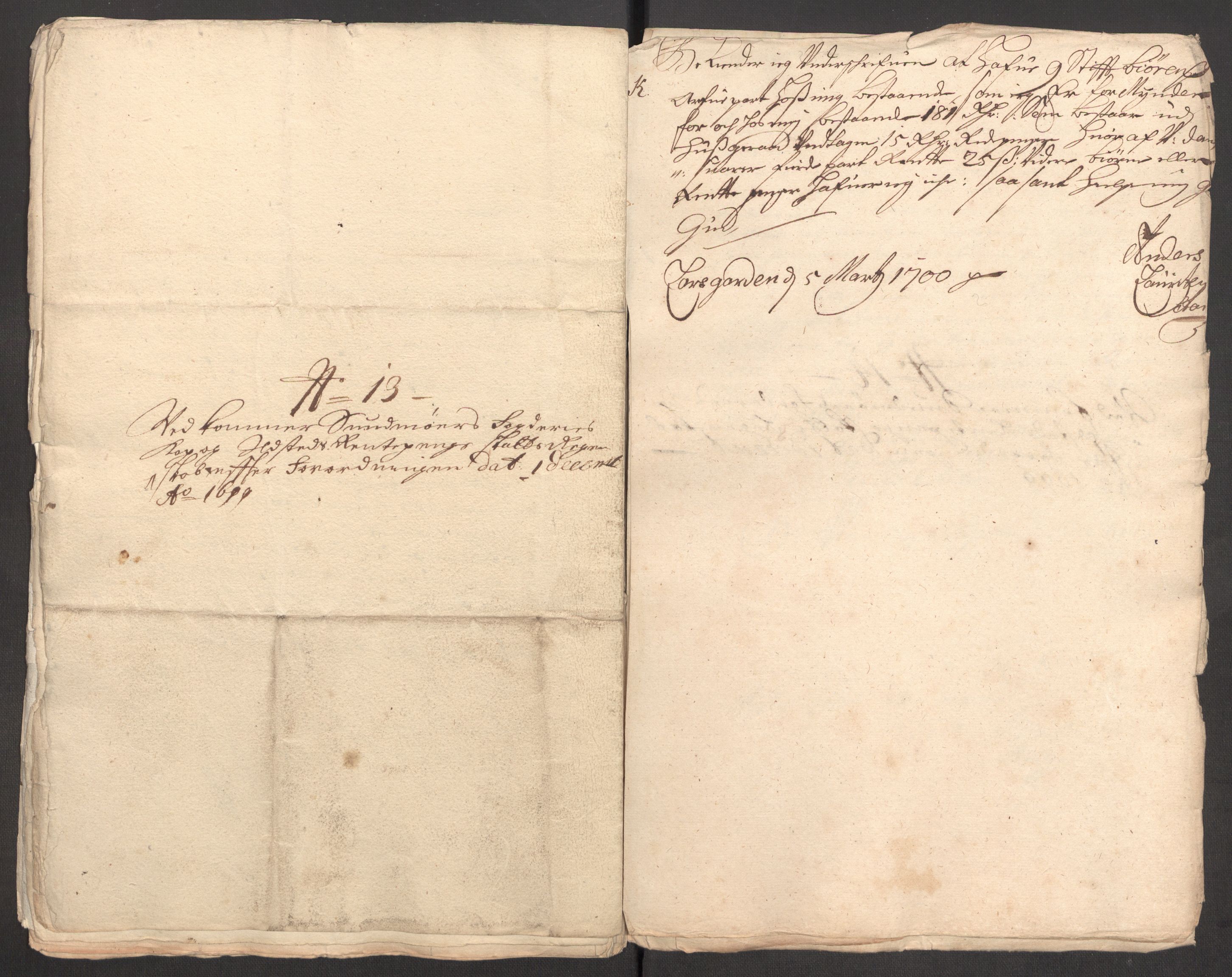 Rentekammeret inntil 1814, Reviderte regnskaper, Fogderegnskap, AV/RA-EA-4092/R54/L3557: Fogderegnskap Sunnmøre, 1699, p. 287