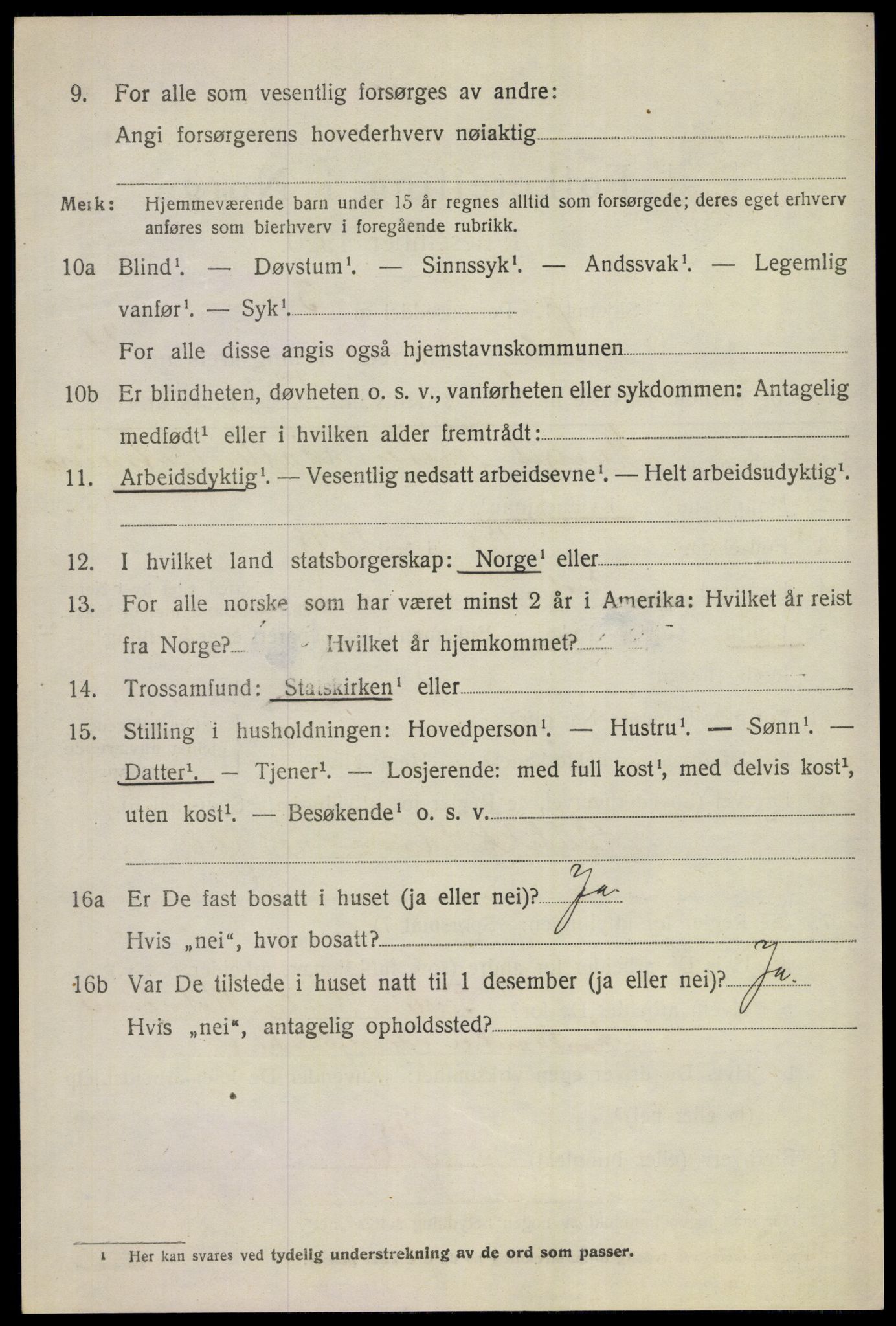 SAKO, 1920 census for Gol, 1920, p. 2747