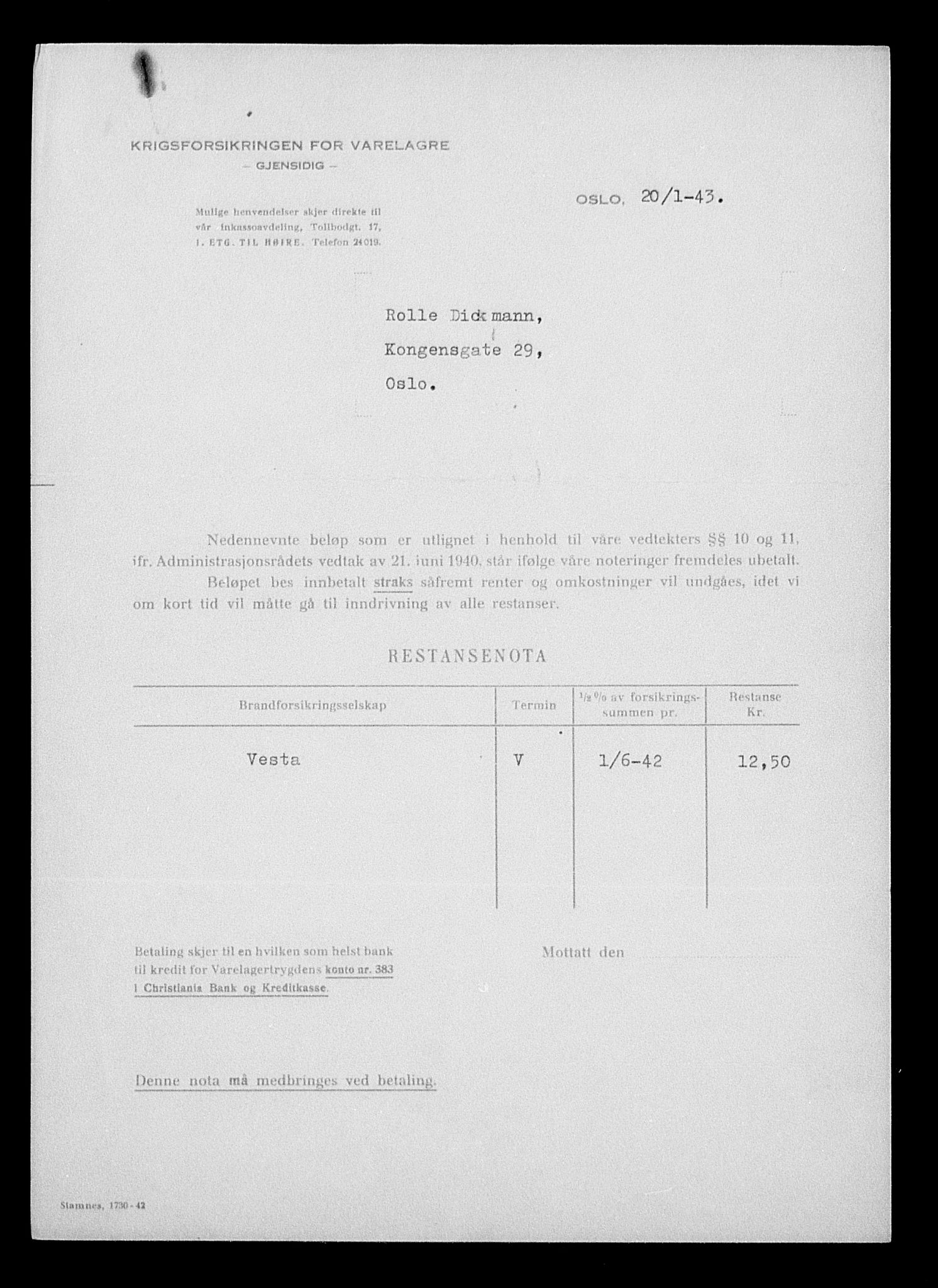 Justisdepartementet, Tilbakeføringskontoret for inndratte formuer, AV/RA-S-1564/H/Hc/Hcc/L0930: --, 1945-1947, p. 299