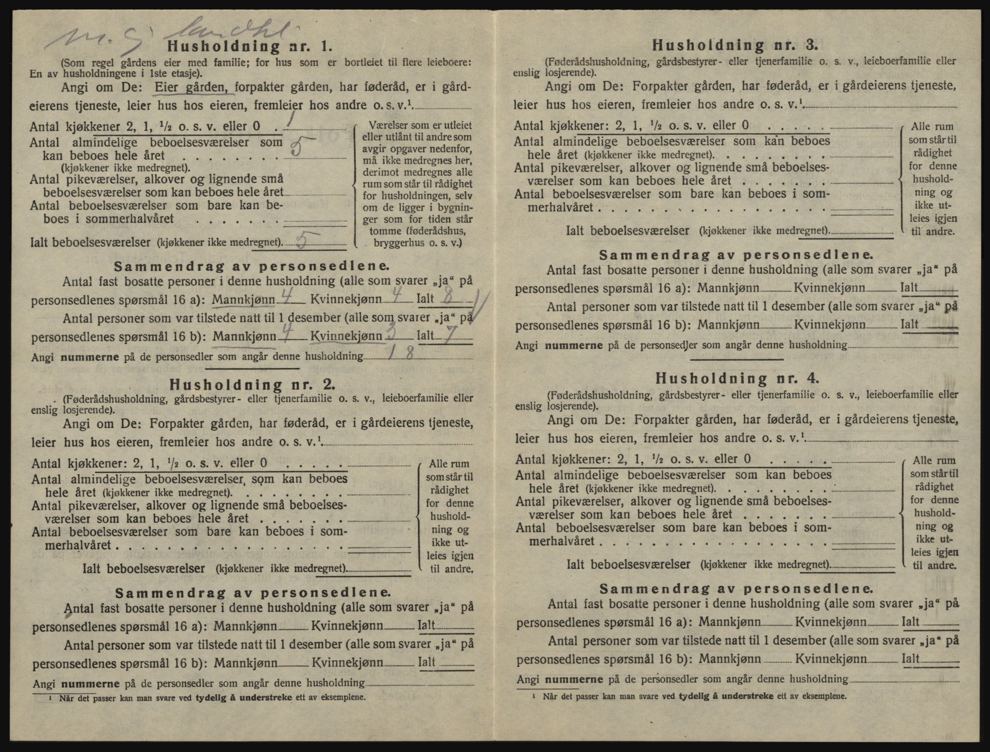 SAO, 1920 census for Glemmen, 1920, p. 1864