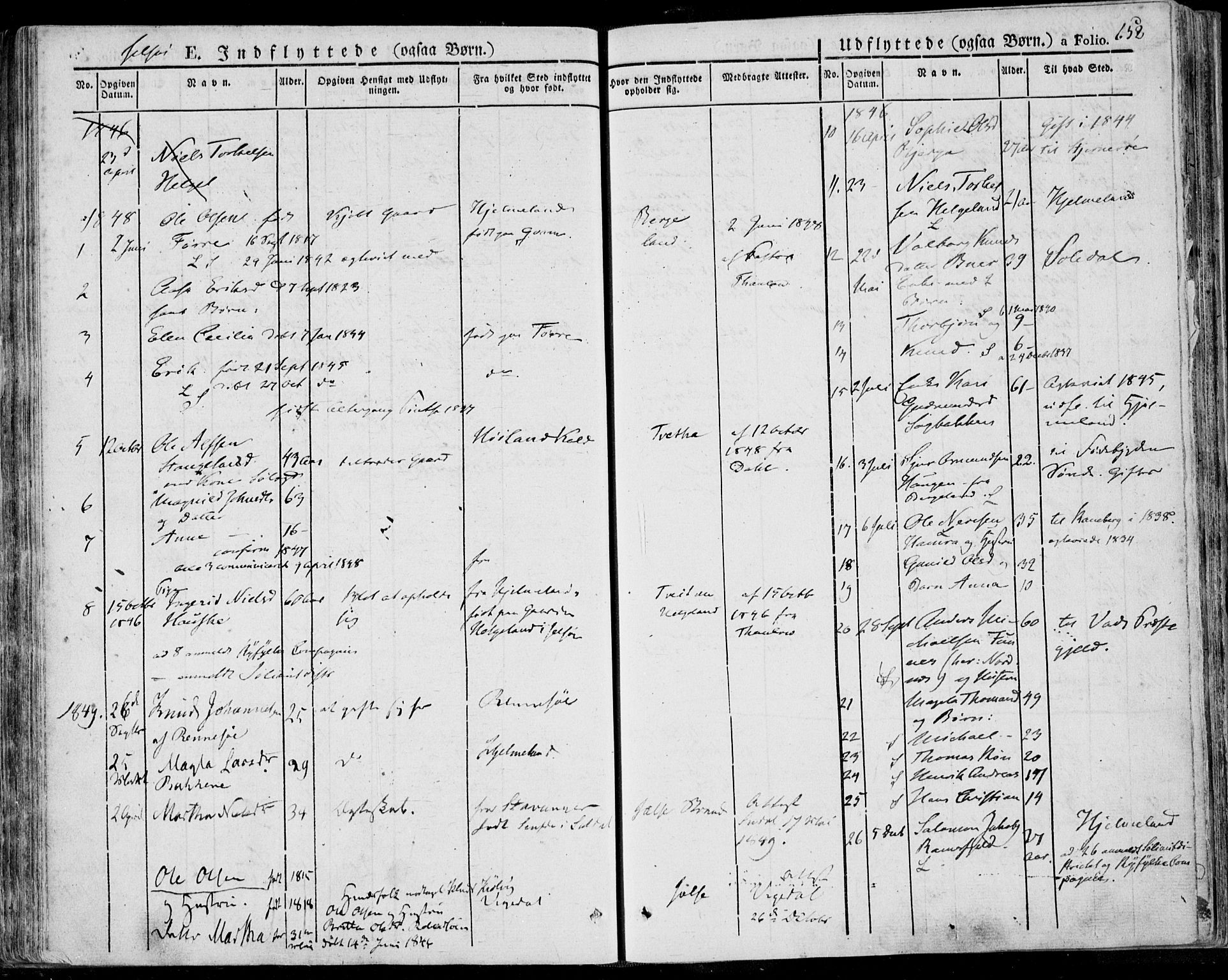 Jelsa sokneprestkontor, SAST/A-101842/01/IV: Parish register (official) no. A 6.2, 1828-1853, p. 652