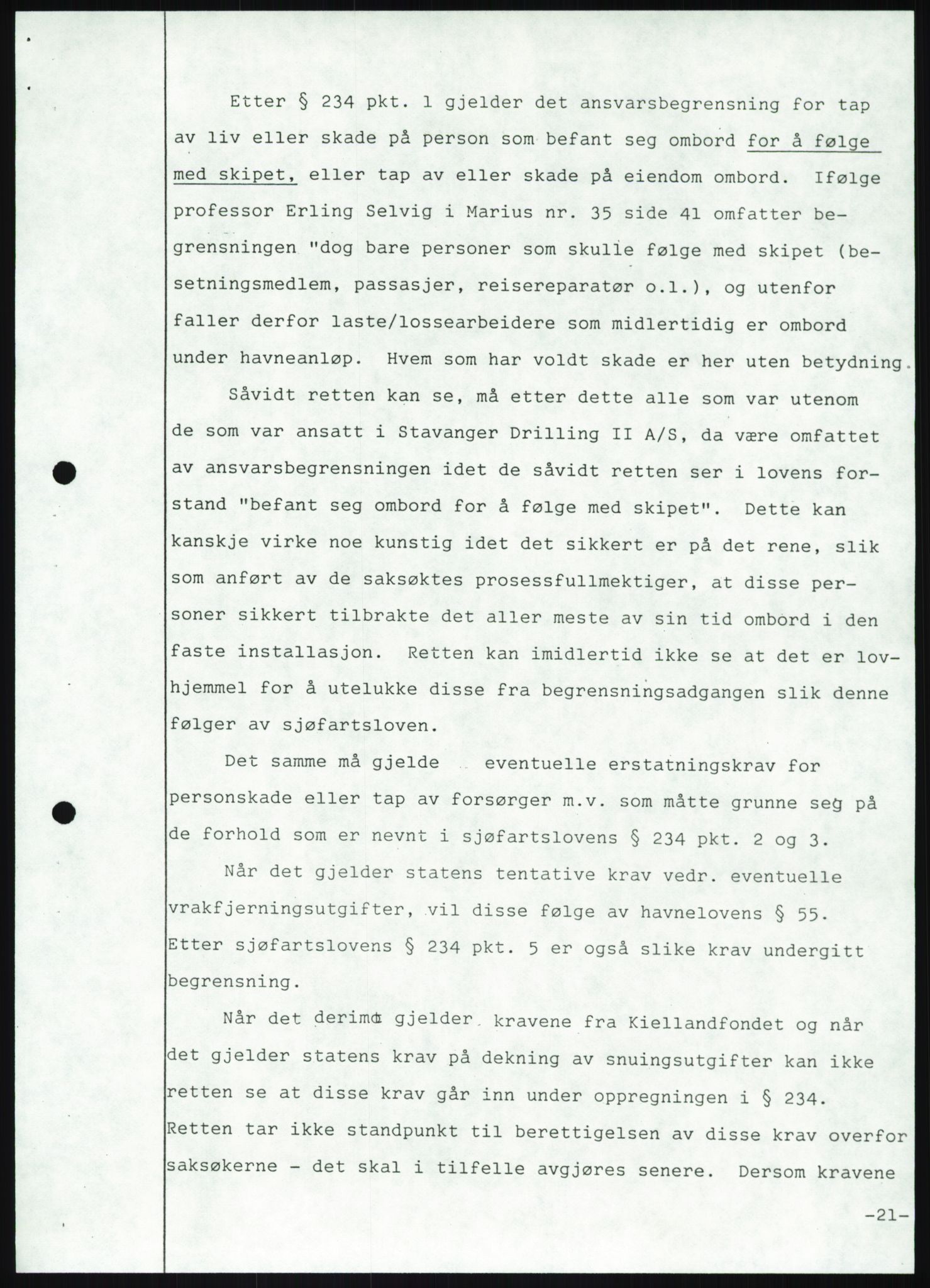 Pa 1503 - Stavanger Drilling AS, AV/SAST-A-101906/A/Ab/Abc/L0009: Styrekorrespondanse Stavanger Drilling II A/S, 1981-1983, p. 558