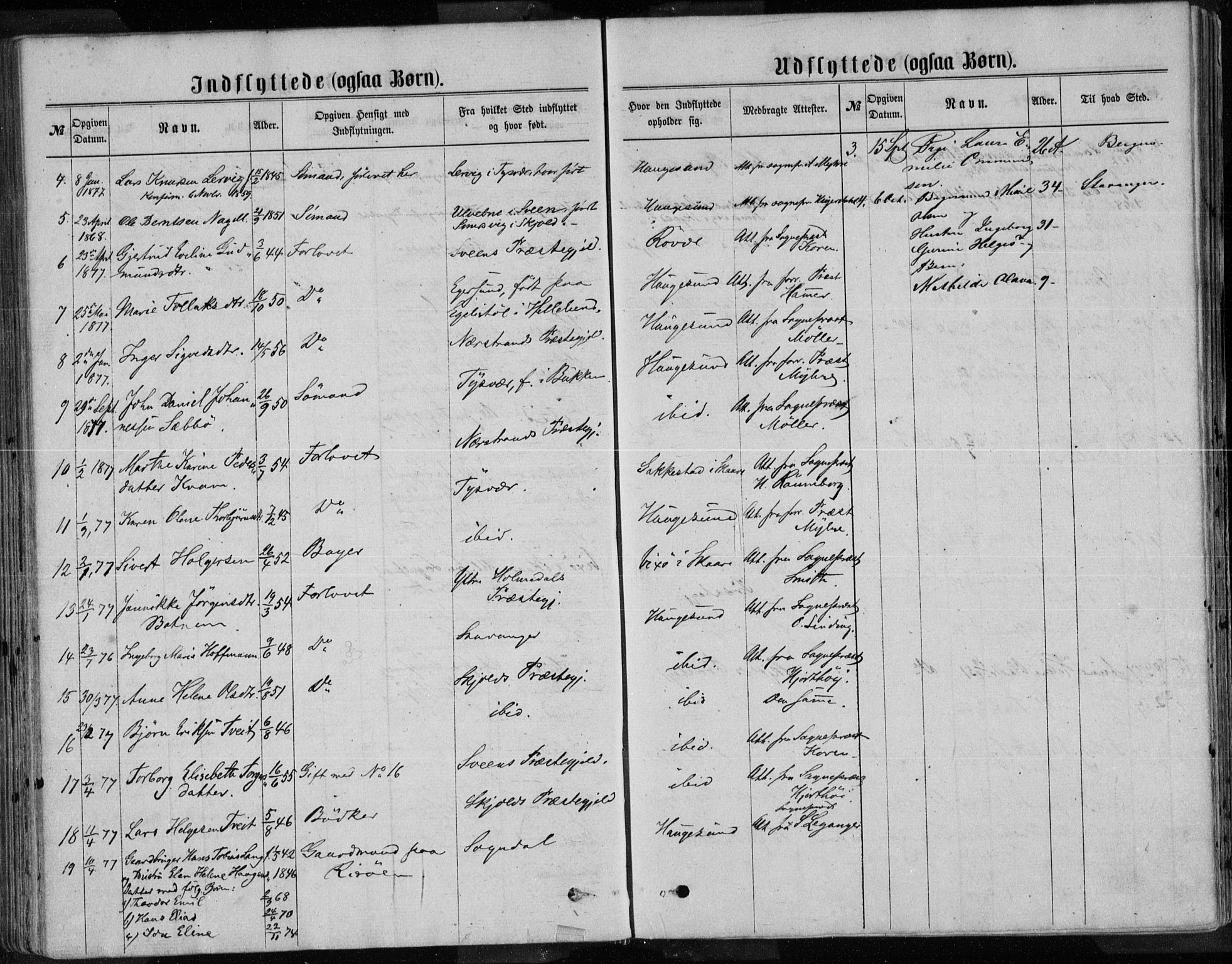 Torvastad sokneprestkontor, AV/SAST-A -101857/H/Ha/Haa/L0013: Parish register (official) no. A 12.2, 1867-1877