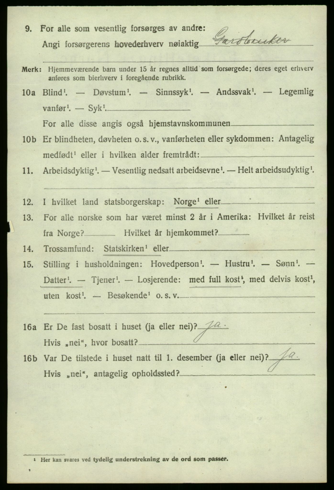 SAB, 1920 census for Hyllestad, 1920, p. 1817