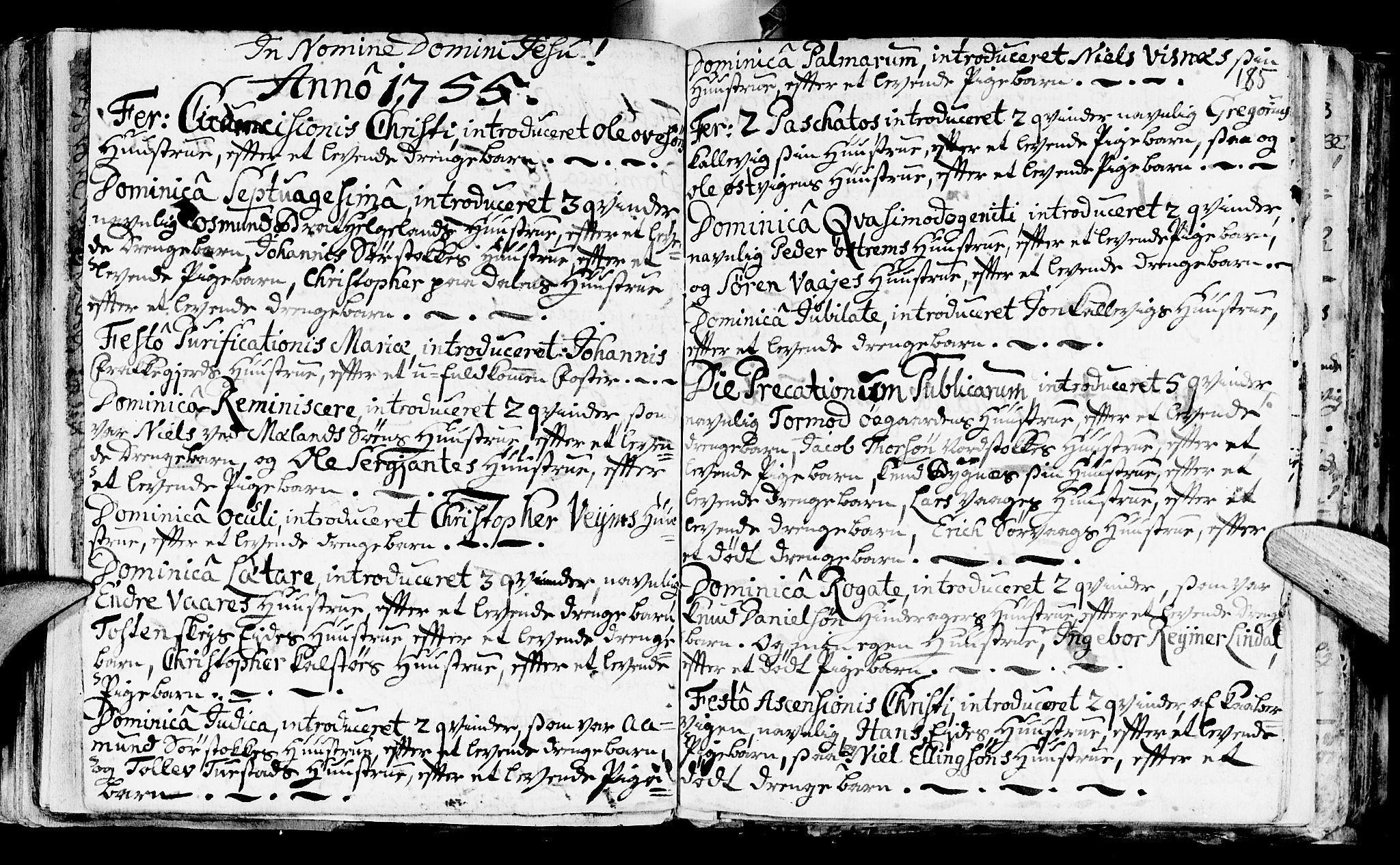 Avaldsnes sokneprestkontor, AV/SAST-A -101851/H/Ha/Haa/L0001: Parish register (official) no. A 1, 1711-1764, p. 185